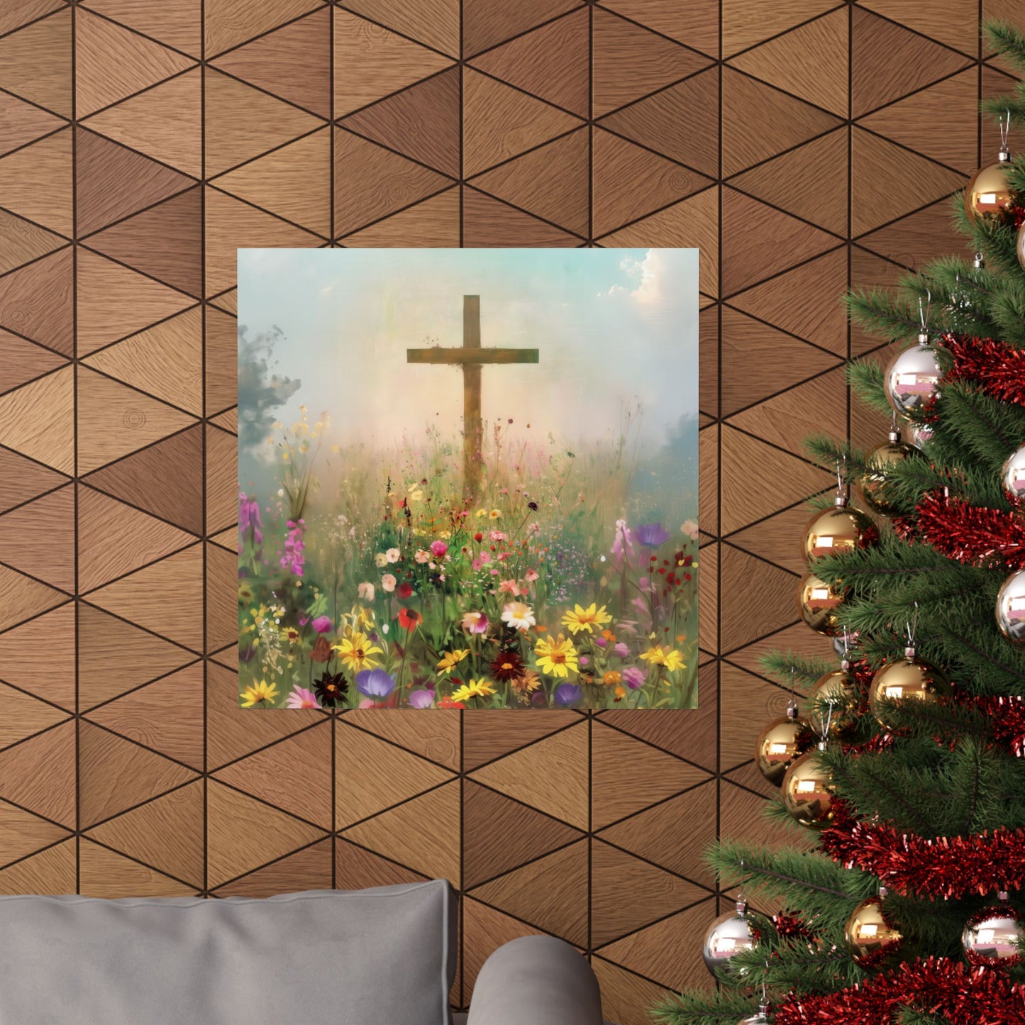 The Cross That Called the Earth to Life - Sanctified Souls Print - Multiple Sizes - Premium Matte Vertical Posters