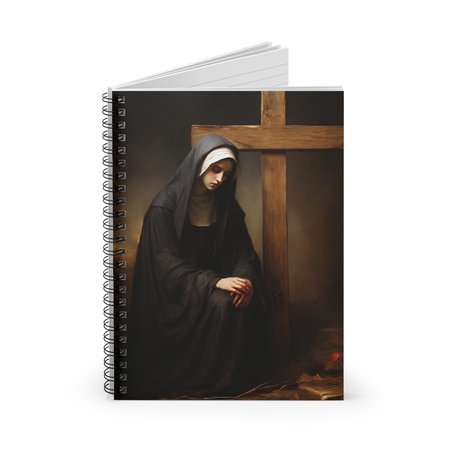 Saint Clare of Montefalco Journal - Sanctified Souls Art - Religious Based Notebook - Spiral Notebook - Ruled Line