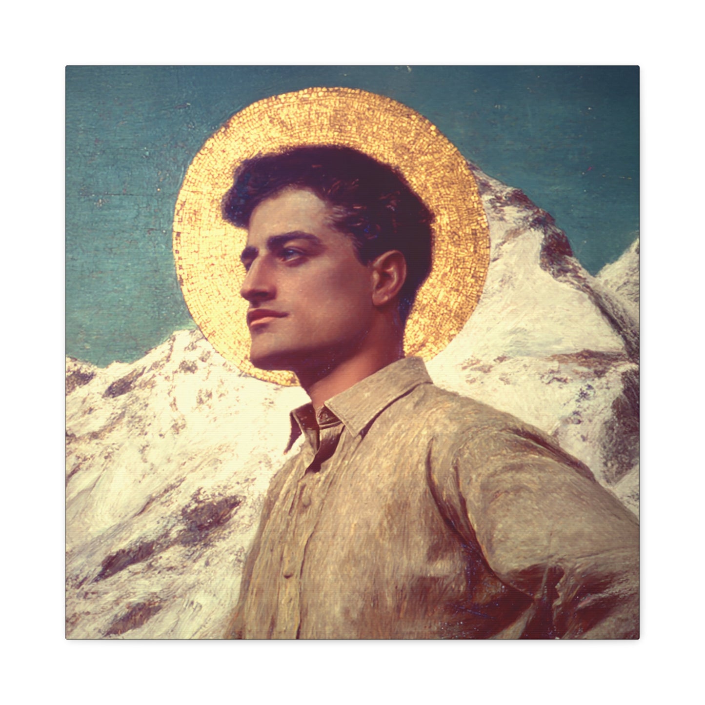 Saint Pier Giorgio Frassati -  Museum Wrapped Canvas - Sanctified Souls Print - Religious Art for your Home - Catholic Patron Saint Art