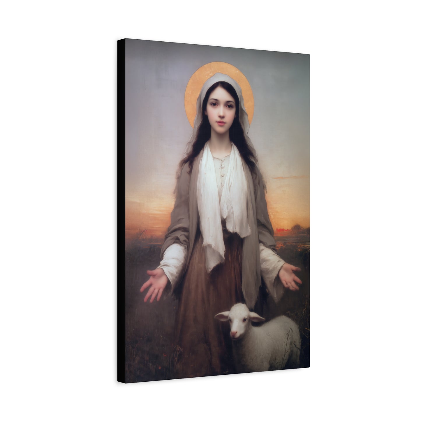 Saint Germaine Cousin - Gallery Wrapped Canvas - Print - Religious Art for your Home - Catholic Art