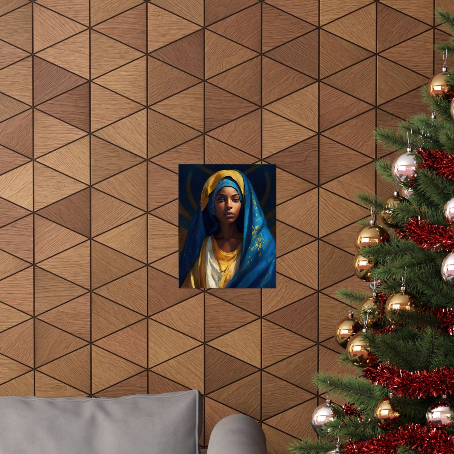 Mary The Blessed Virgin - Sanctified Souls Print - Multiple Sizes - Premium Matte Vertical Posters