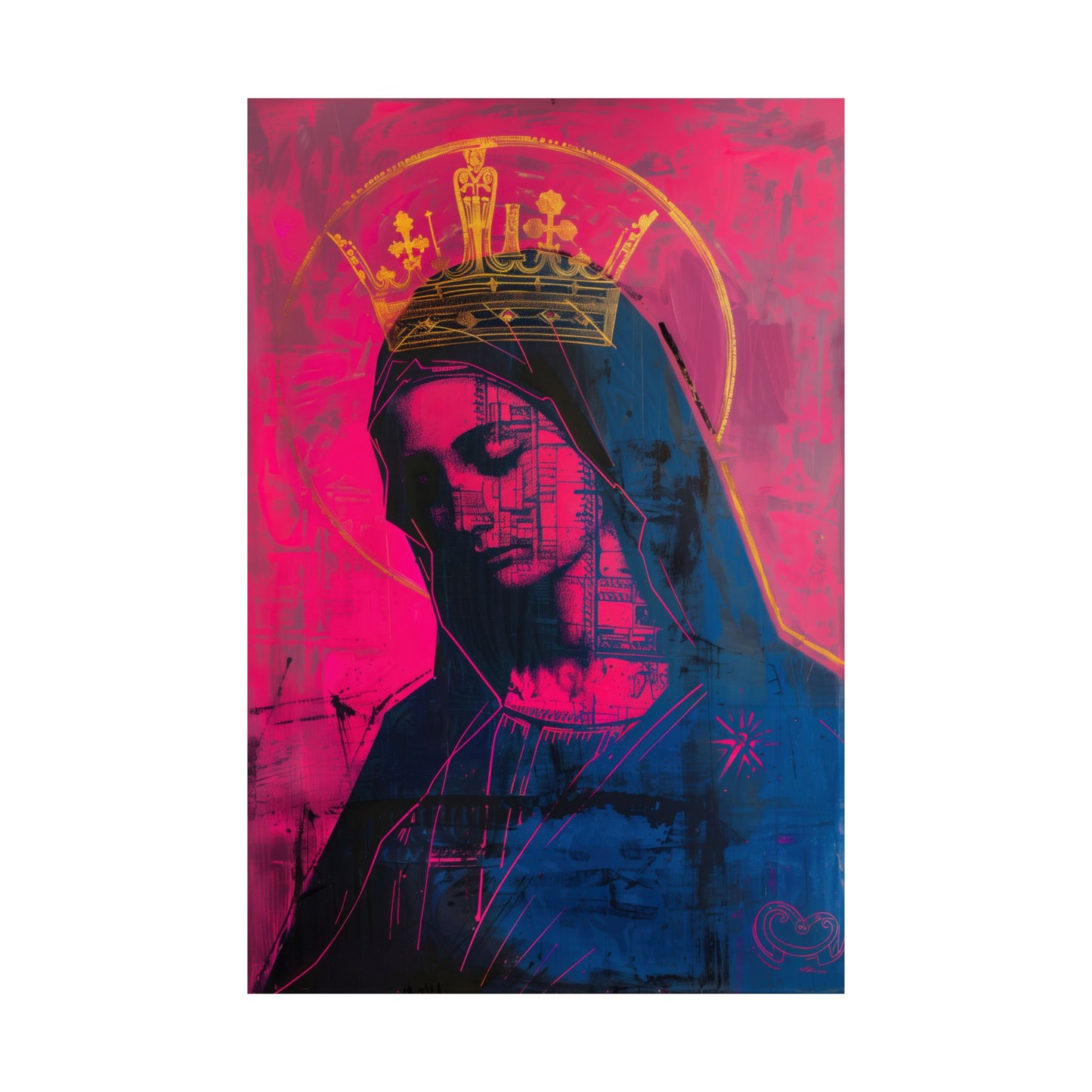 Mary, Mother of God - Source of Consolation Poster Print - Sanctified Souls Print - Multiple Sizes - Premium Posters - Catholic Art