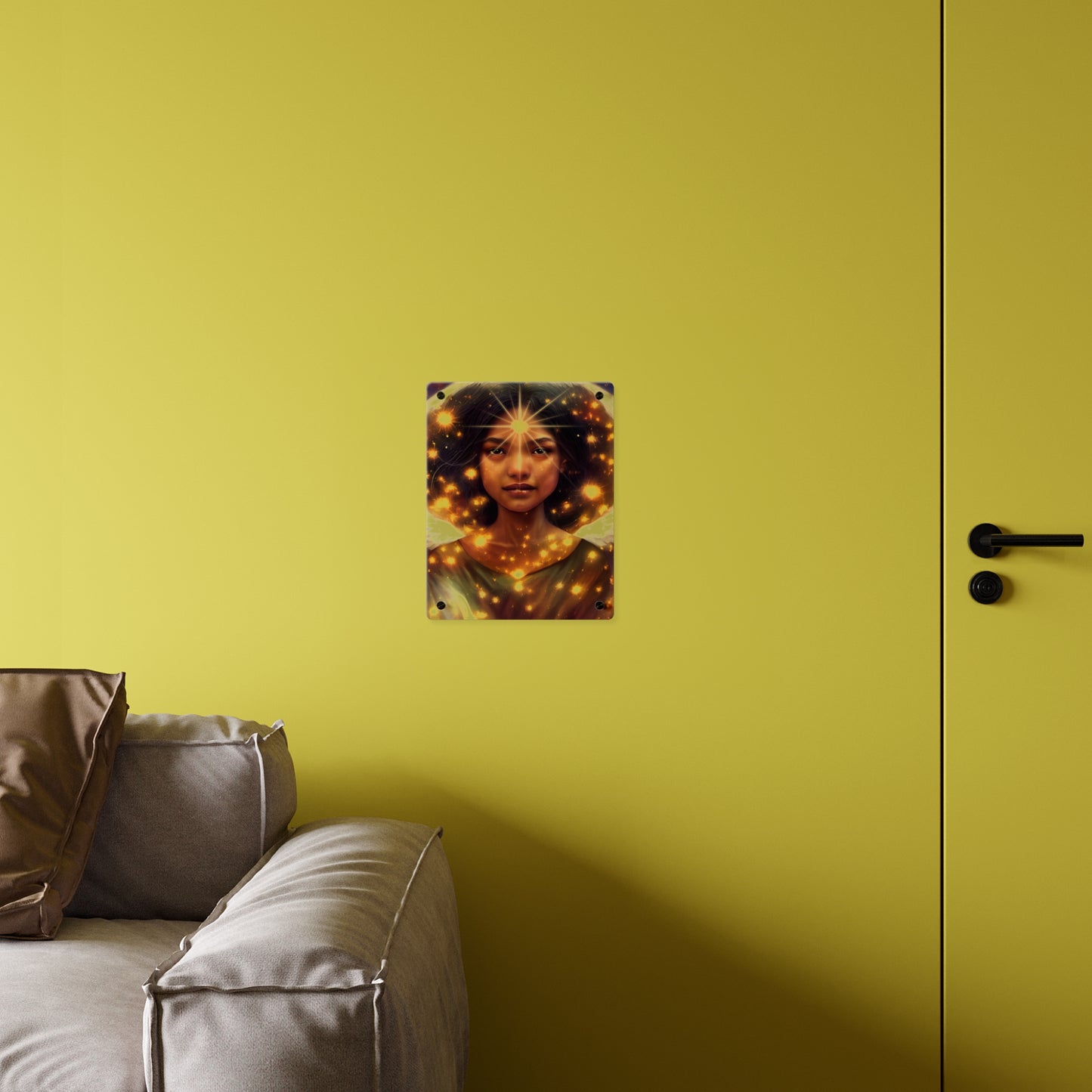 Uriel Acrylic Wall Art Panel - Ready to Hang Acrylic Print - Guardian Angel Art - Divine Magic Angel Oracle Art - Spiritual based work