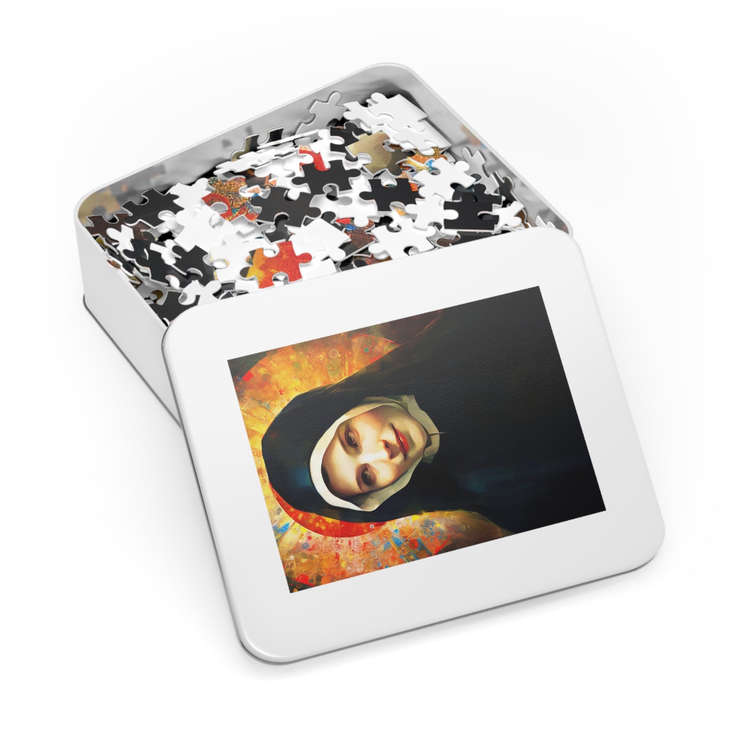 Saint Maria Faustina Kowalska - Puzzle and Keepsake Tin - Religious Jigsaw Puzzle (30, 110, 252, 500,1000-Piece) - Religious Puzzle