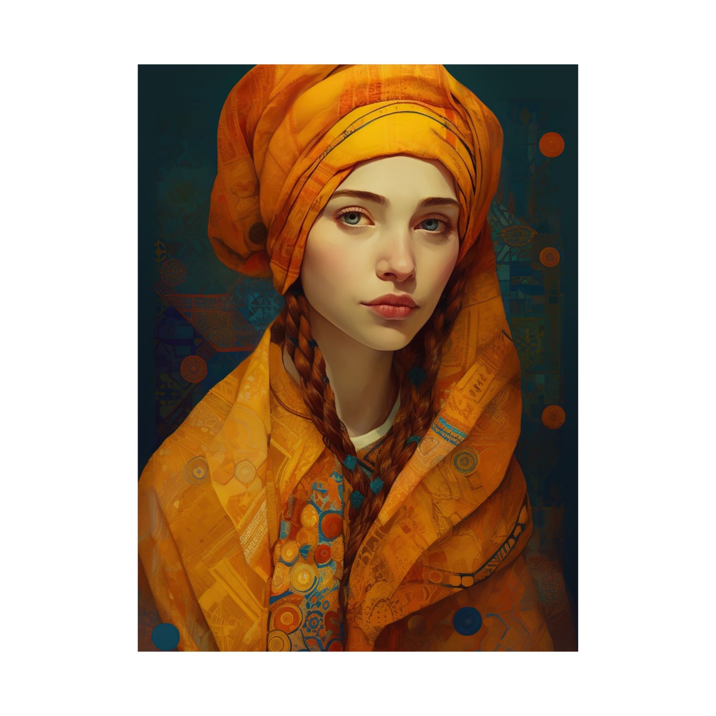 Saint Genevieve - Sanctified Souls Print - Multiple Sizes - Premium Matte Vertical Posters
