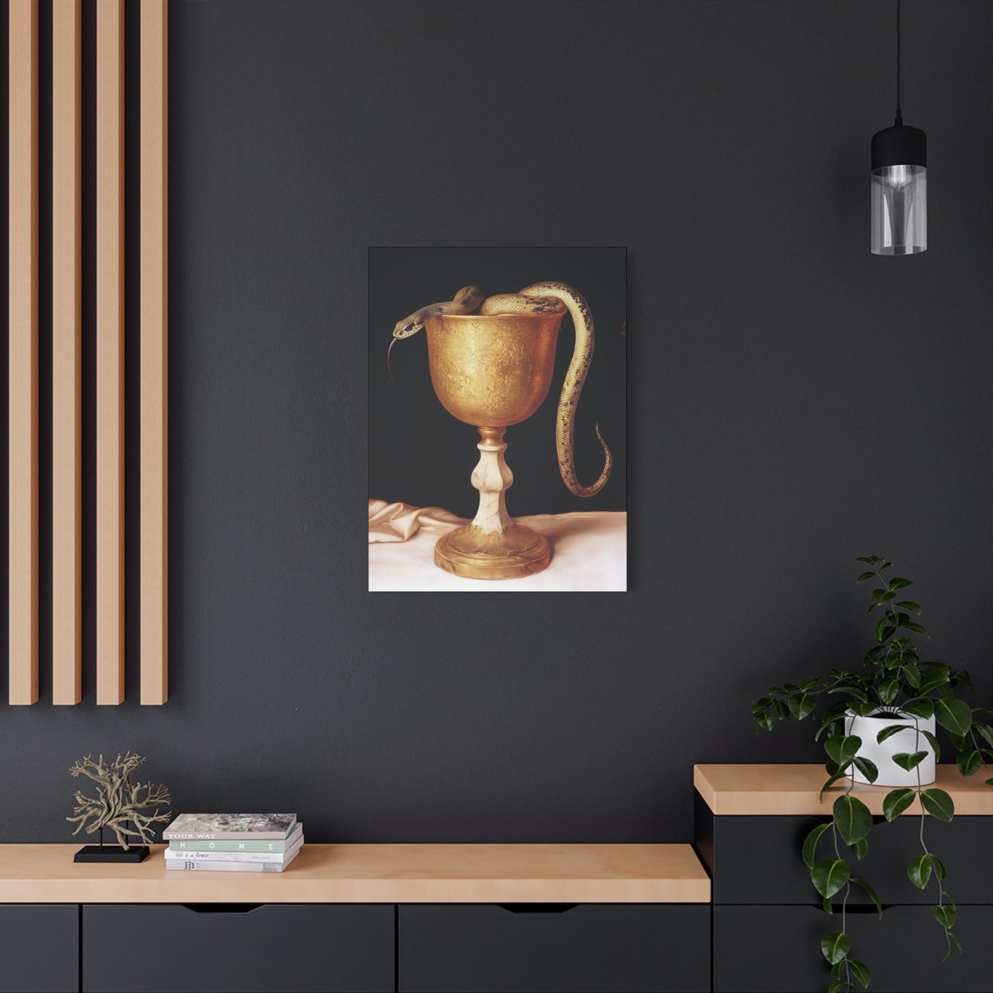 Saint John's Chalice - Gallery Wrapped Canvas - Print - Religious Art for your Home - Catholic