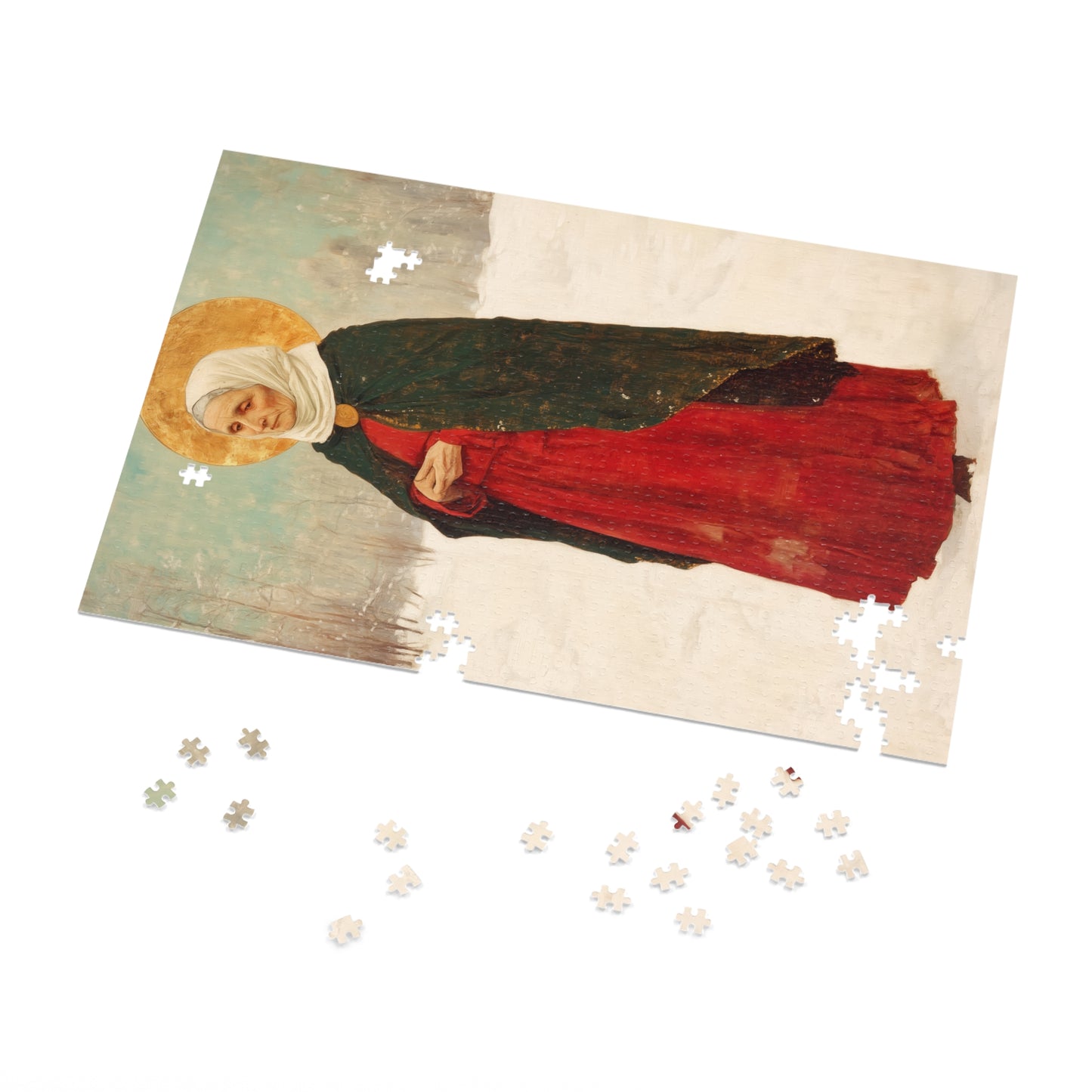 Saint Xenia - Russian Saint Art - Puzzle & Keepsake Tin - Religious Jigsaw Puzzle (30, 110, 252, 500,1000-Piece)