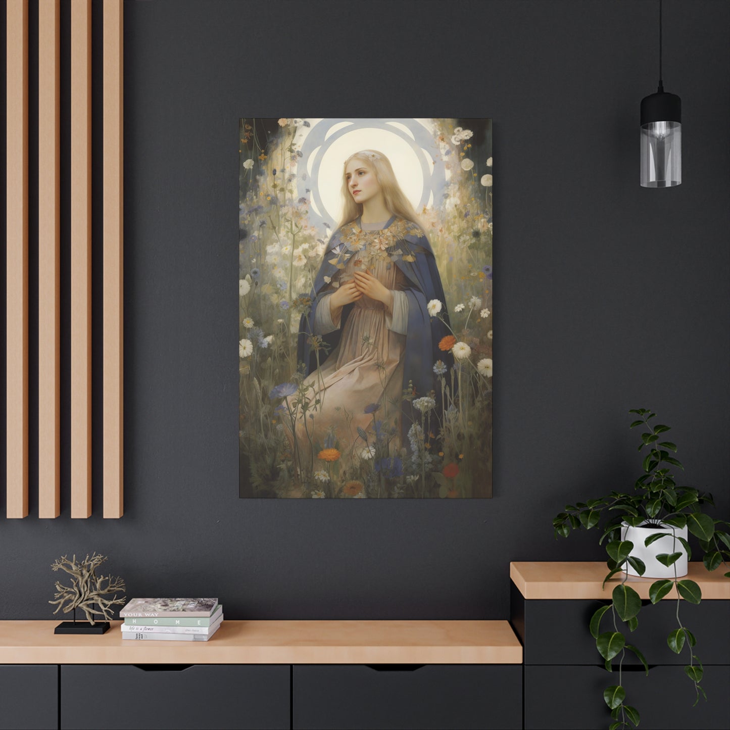 Saint Hildegard of Bingen - Museum Wrapped Canvas - Sanctified Souls Print - Religious Art for your Home
