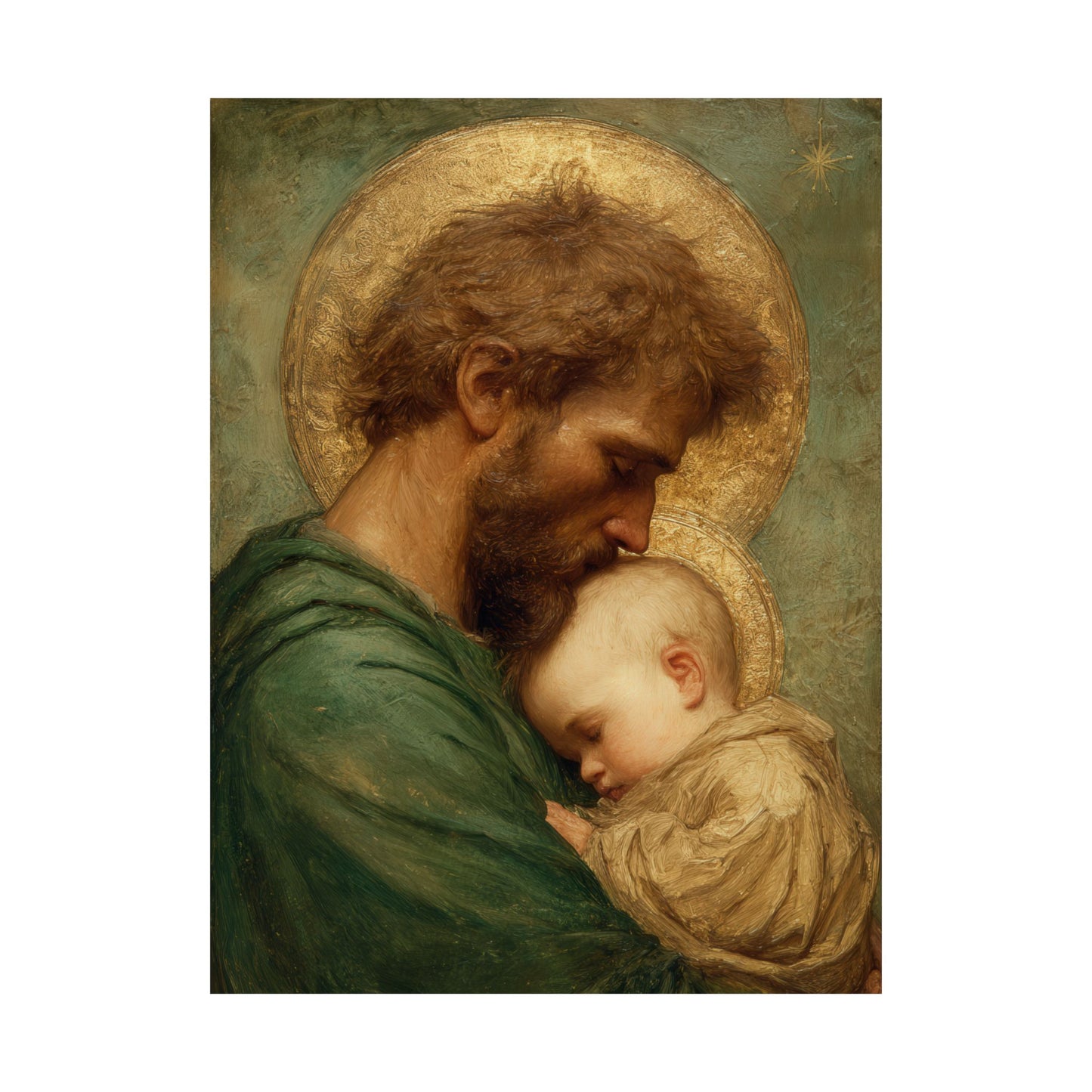 Saint Joseph the Father - Sanctified Souls Print - Multiple Sizes - Premium Matte Vertical Posters