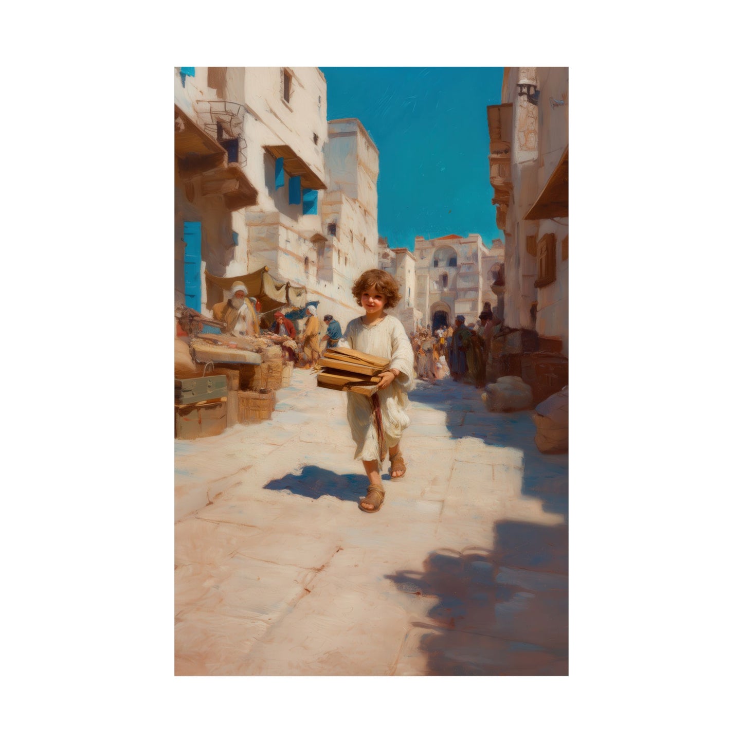 Nazareth and the Hidden Light of Christ - Sanctified Souls Print - Multiple Sizes - Premium Matte Vertical Posters
