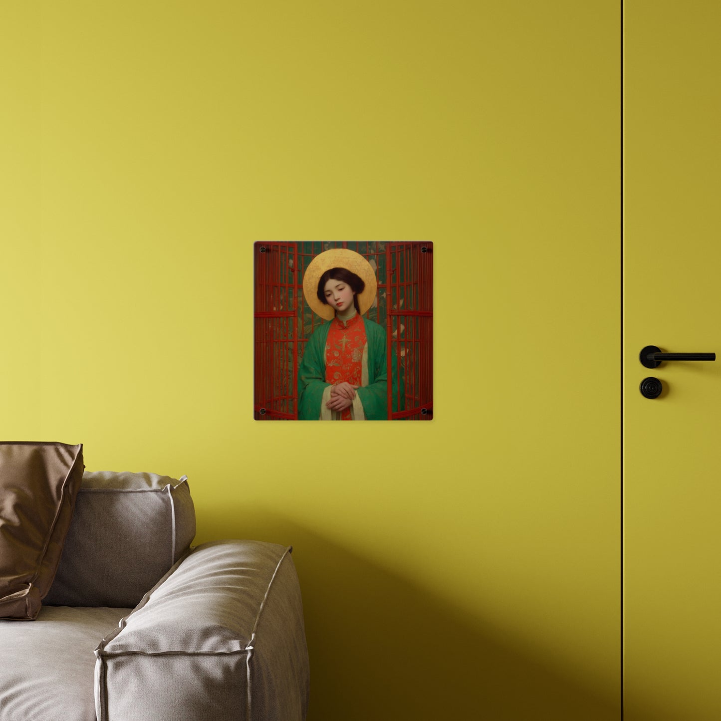 Saint Agnes Tsao Kou Ying  Wall Art Panel - Ready to Hang Acrylic Print - Catholic Saint Art - Patron Saint Print - No Frame needed