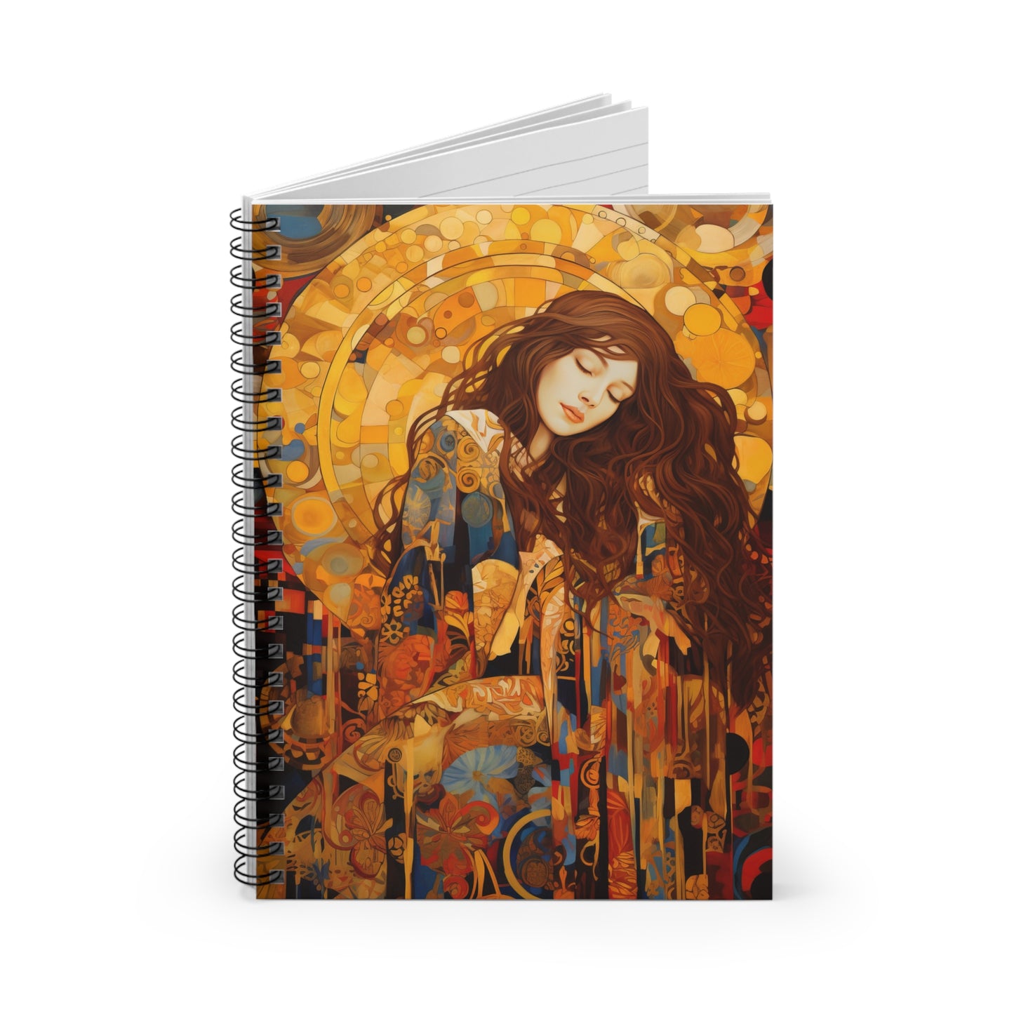Embodied Grace: Mary Magdalene's Resilience Journal - Sanctified Souls Art - Religious Based Notebook - Spiral Notebook