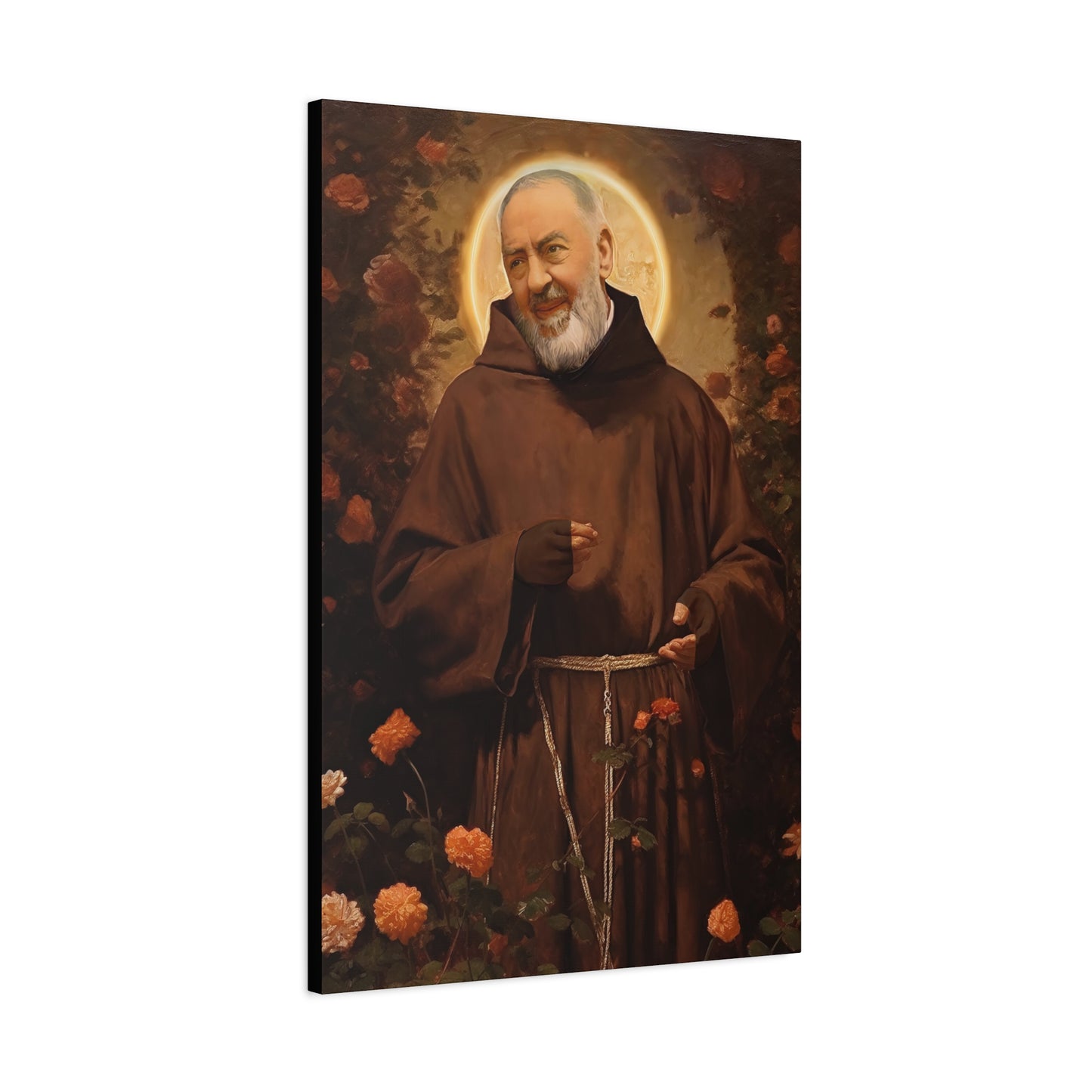 Saint Padre Pio - Museum Wrapped Canvas - Sanctified Souls Print - Religious Art for your Home