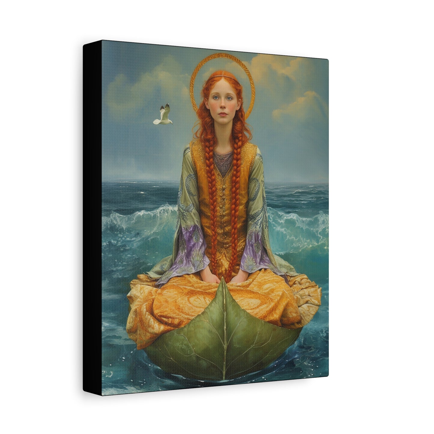 Saint Ia of Cornwall - Museum Wrapped Canvas - Sanctified Souls Print - Religious Art for your Home