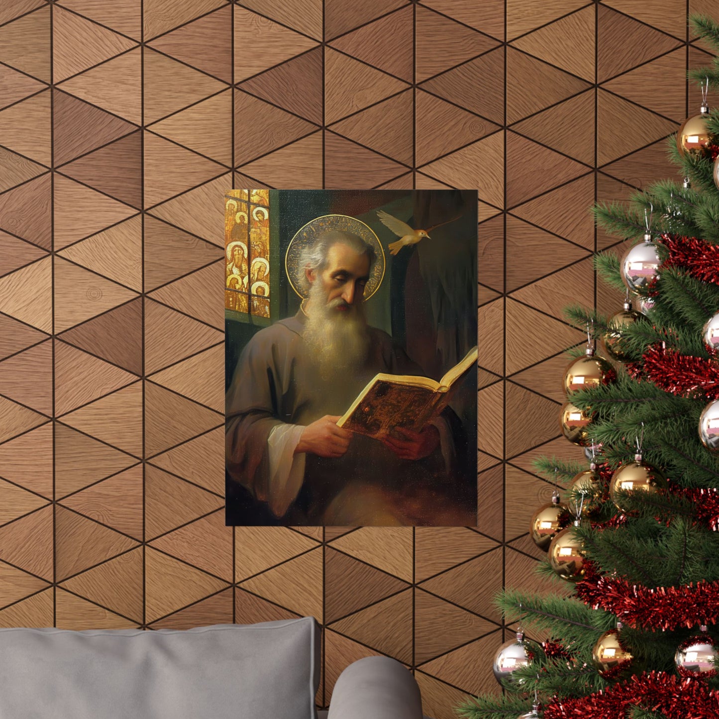 Saint Issac of Armenia - Sanctified Souls Print - Multiple Sizes - Premium Posters - Catholic Art - Christian Home Decor Artwork
