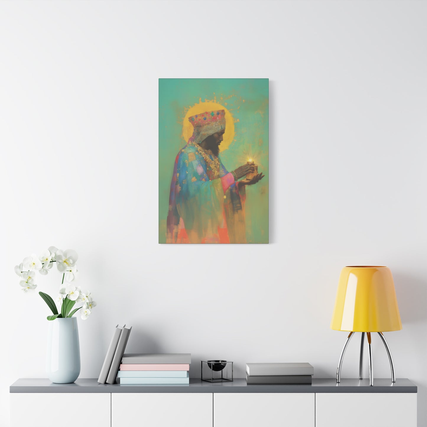 Balthazar and the Gift of Foretold Sorrow - 3 Wise Men - Gallery Wrapped Canvas - Print - Religious Art for your Home - Catholic