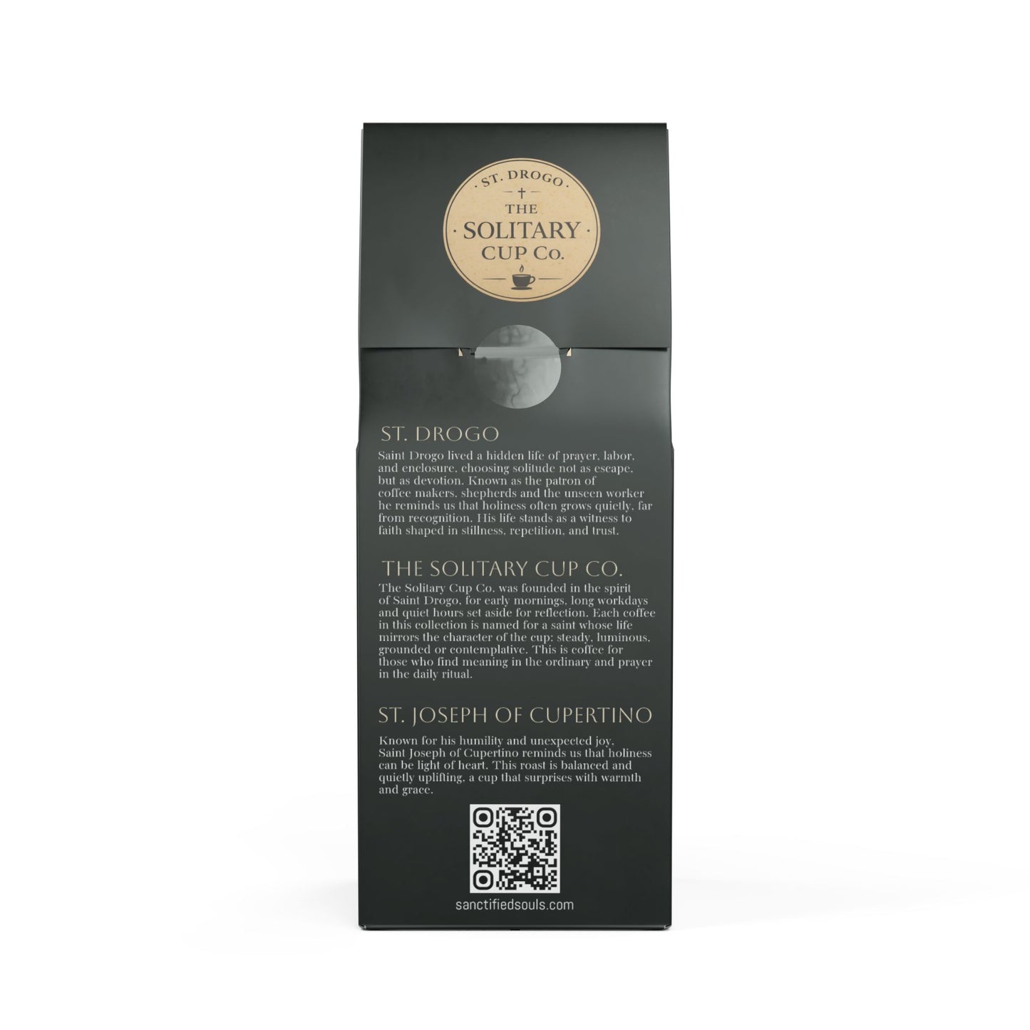 St. Joseph of Cupertino - Lifted Spirit Roast (Medium Roast) - St. Drogo - The Solitary Cup Co. - Artisan Catholic Saint Inspired Coffee - 12 oz.