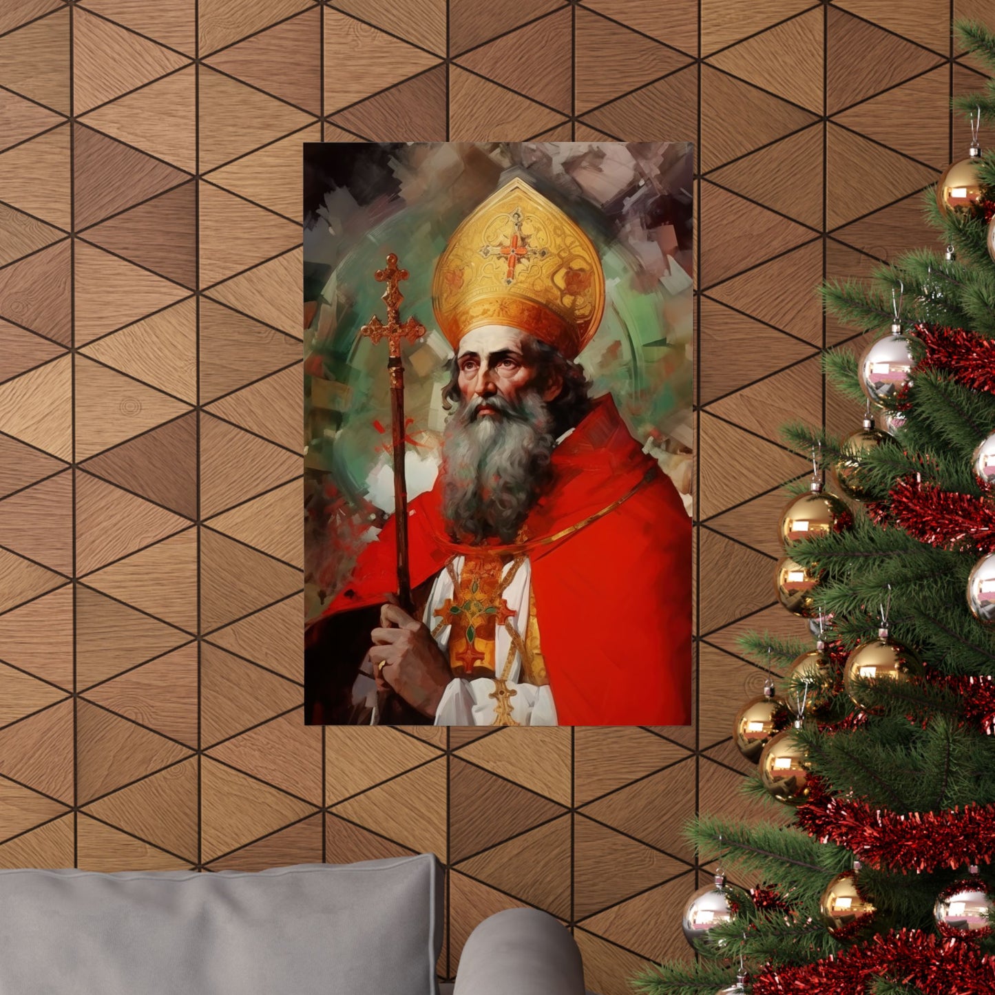 Saint Eusebius of Vercelli - Sanctified Souls Print - Multiple Sizes - Premium Matte Vertical Posters