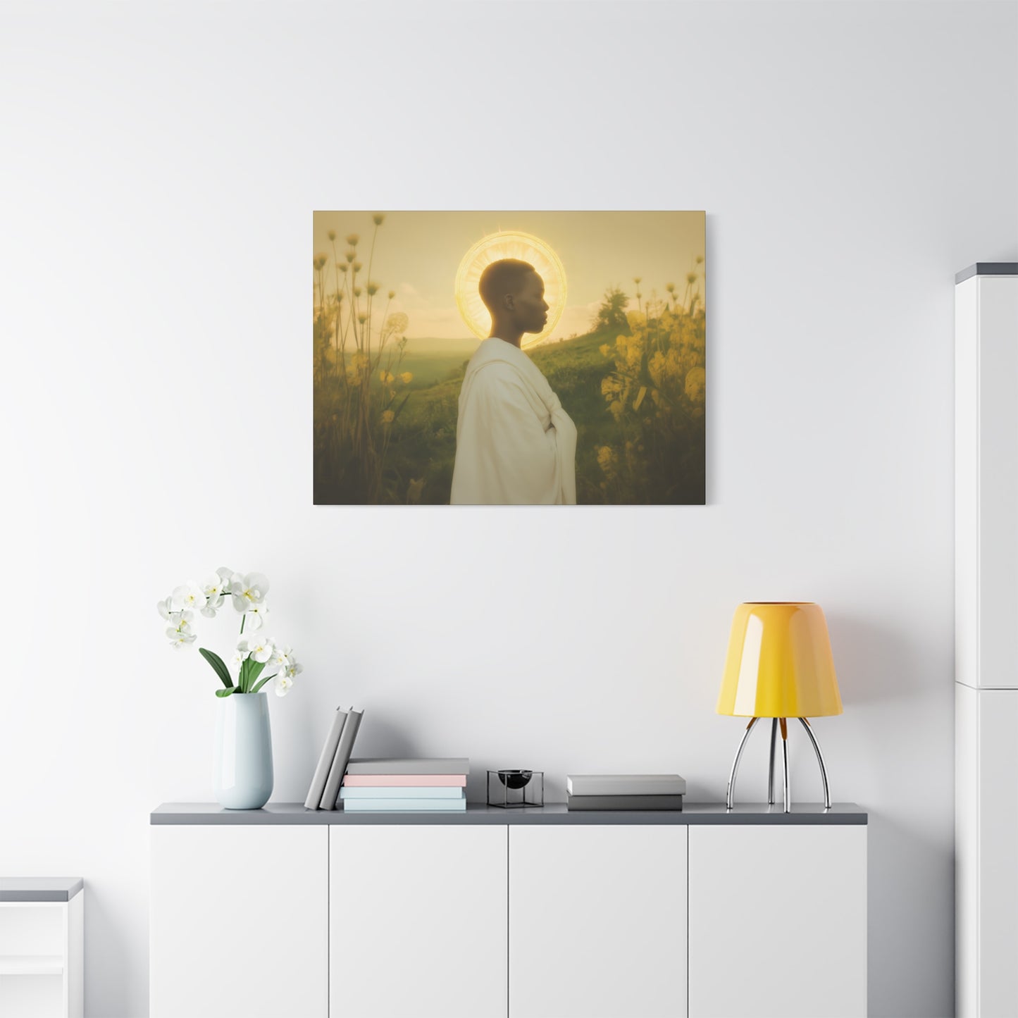 Saint Charles Lwanga -  Museum Wrapped Canvas - Sanctified Souls Print - Religious Art for your Home - Catholic Patron Saint Art