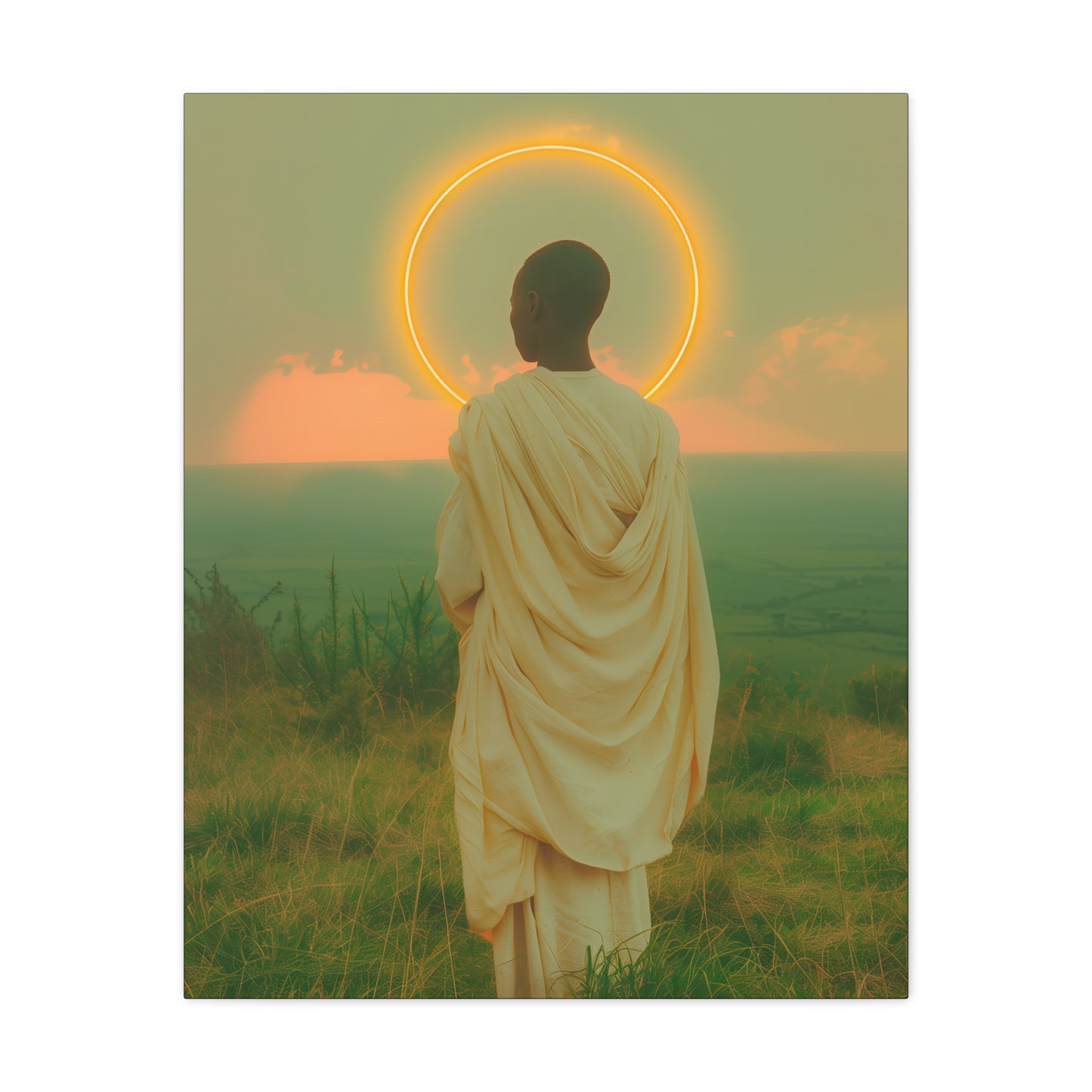 Saint Charles Lwanga -  Museum Wrapped Canvas - Sanctified Souls Print - Religious Art for your Home - Catholic Patron Saint Art