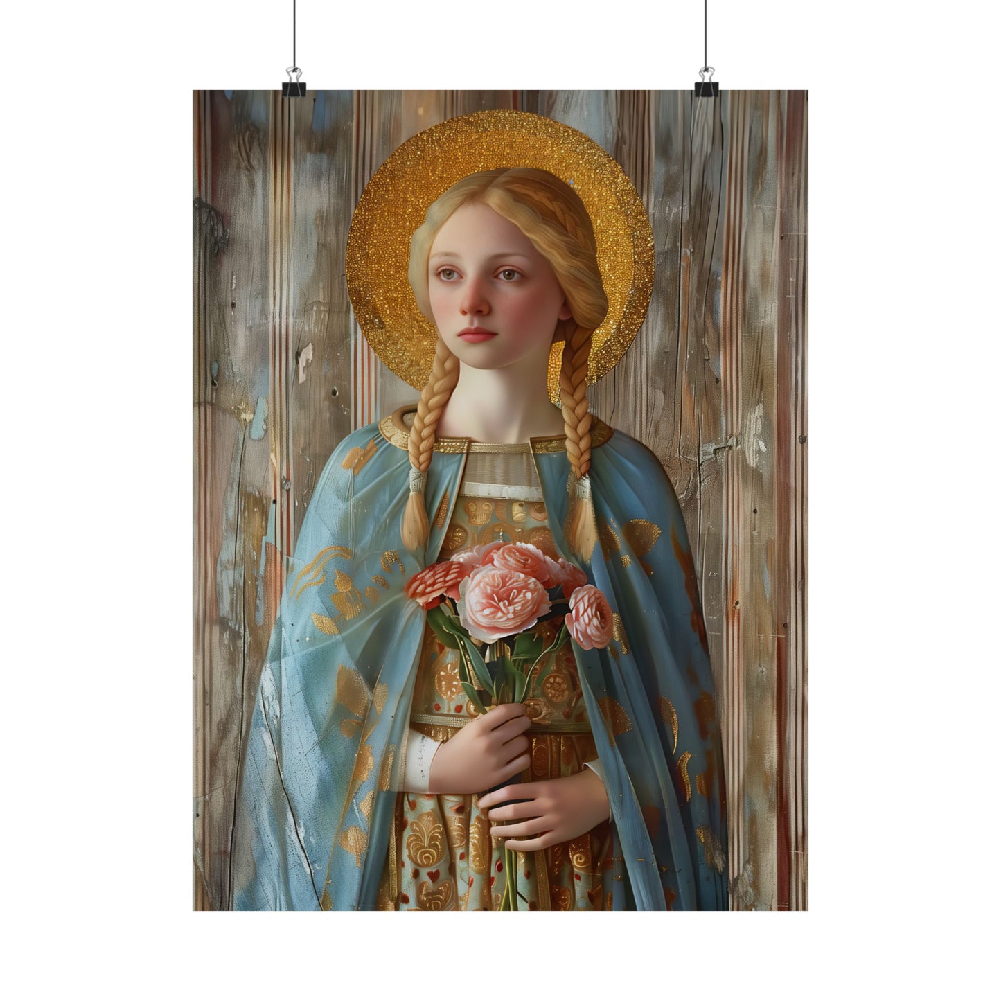 Saint Fina / Seraphina Print - Sanctified Souls Print - Multiple Sizes - Premium Matte Vertical Posters