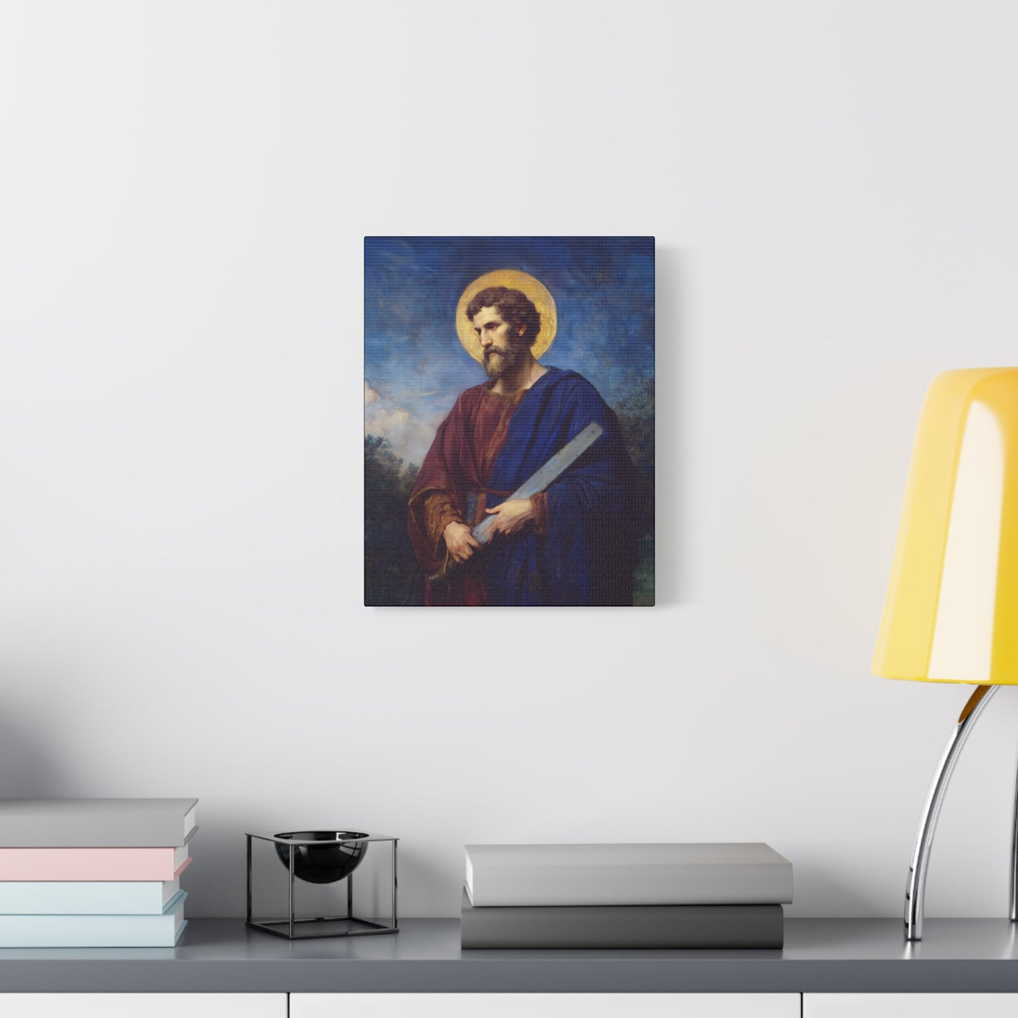Saint Simon the Apostle  - Gallery Wrapped Canvas - Print - Religious Art for your Home - Catholic Art