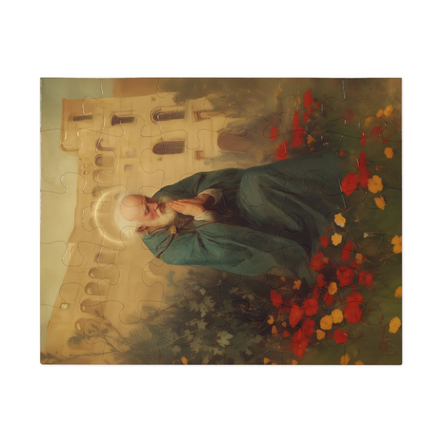 Saint Cyprian - Puzzle and Tin - Religious Jigsaw Puzzle (30, 110, 252, 500,1000) - Gift Catholic Families