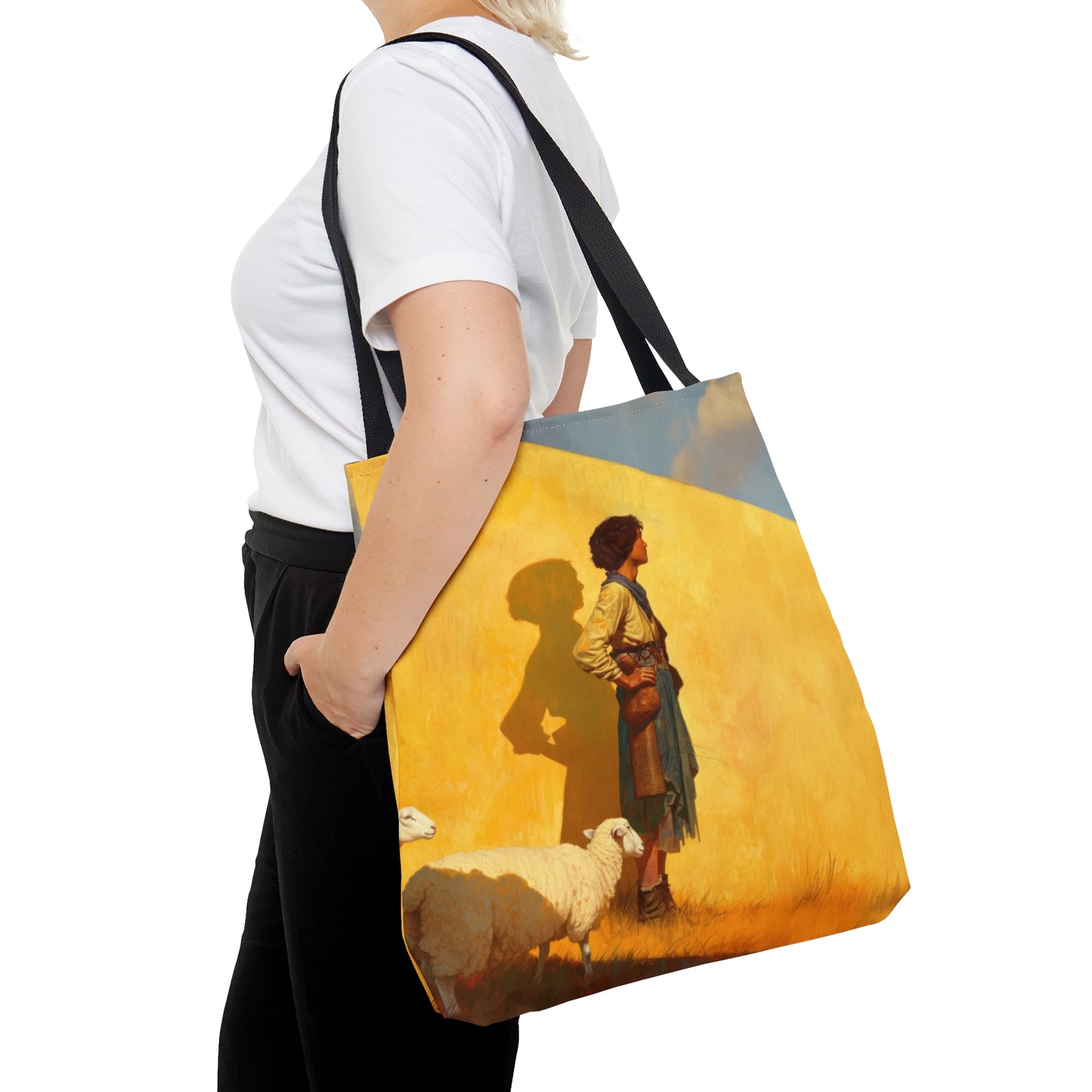 David, son of Jesse - Tote Bag - Large Medium Small Faith Art Bag - Bible Study Faith Purse - Double Sided