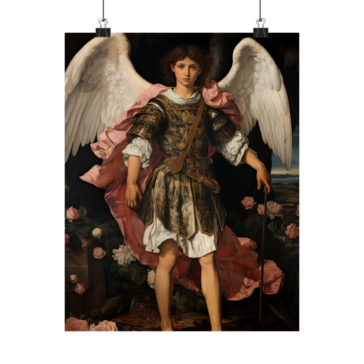 Saint Raphael the Archangel - Sanctified Souls Print - Multiple Sizes - Premium Matte Vertical Posters