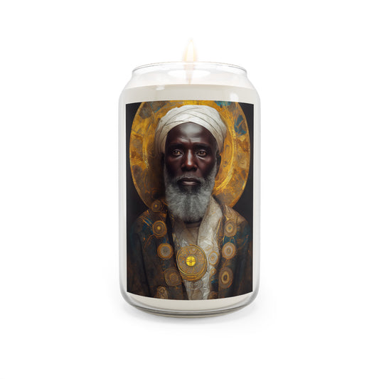 Saint Benedict the Moor  - Scented Prayer Candle, 13.75oz - Tall Size - Religious Prayer Candle - Catholic Art