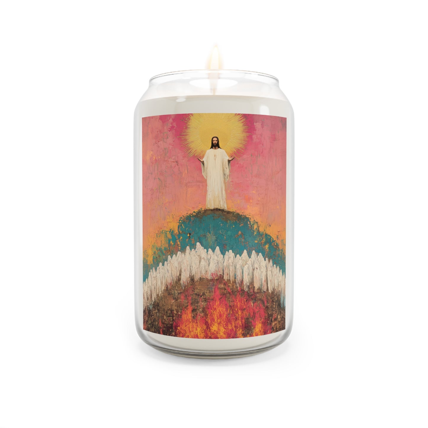 Light Pierced the Abyss - Scented Prayer Candle, 13.75oz - Tall Size - Religious Prayer Candle - Catholic Art