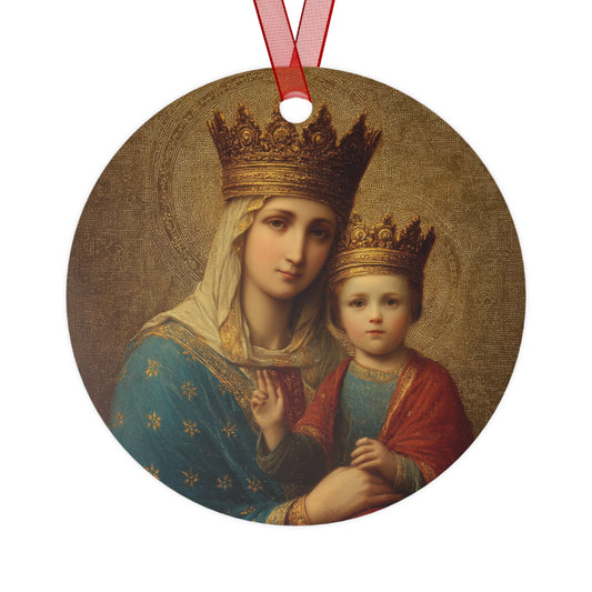 Madonna della Strada - Our Lady of the Way  - Ornament - Religious Holiday Christmas Ornament and Keepsake - Double sided