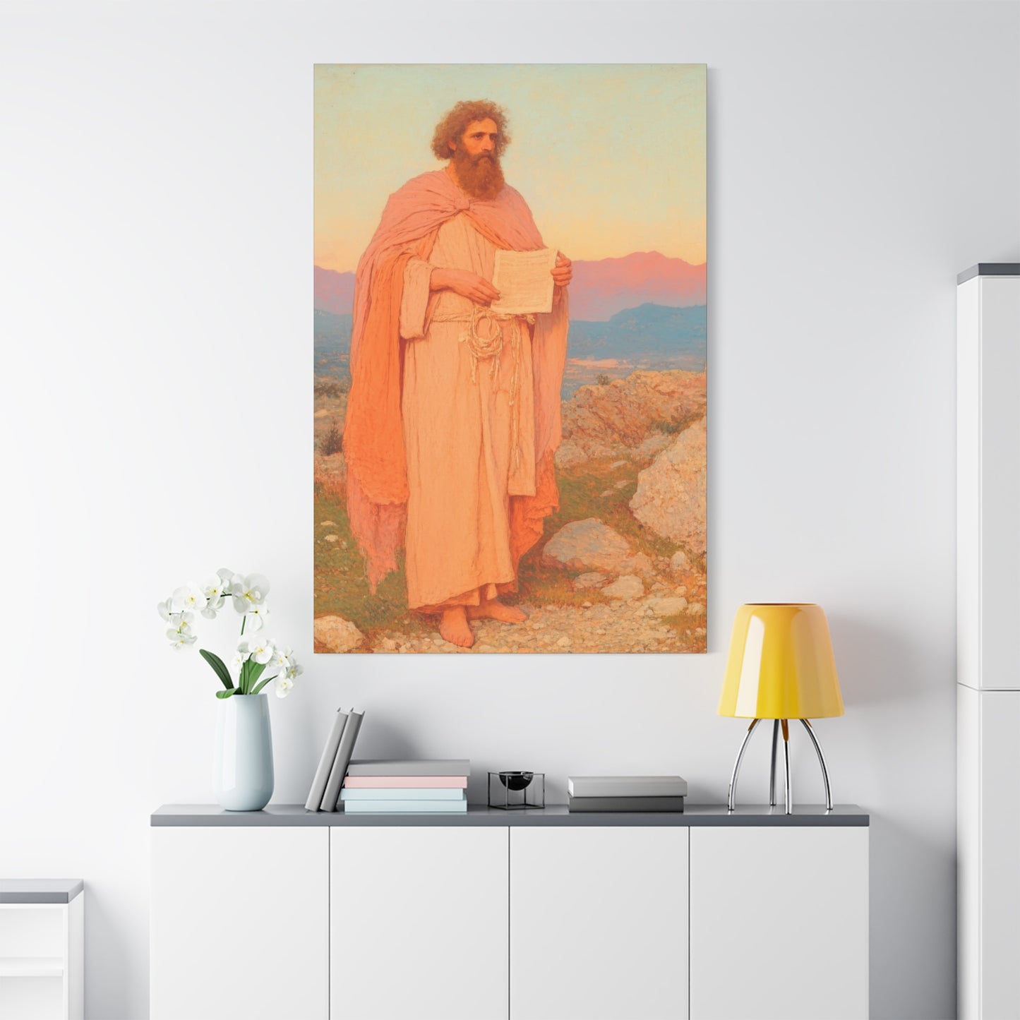 Obadiah - Keeper of the Lord's Warning and Mercy - Gallery Wrapped Canvas - Print - Religious Art for your Home - Catholic Art