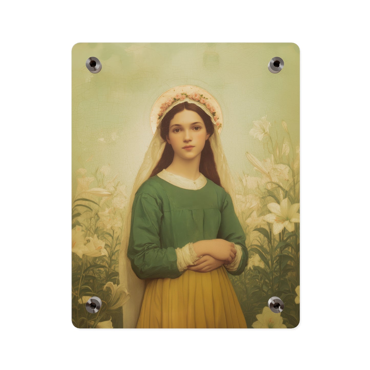 Saint Maria Goretti Wall Art Panel - Ready to Hang Acrylic Print - Catholic Saint Art - Patron Saint Print - No Frame needed