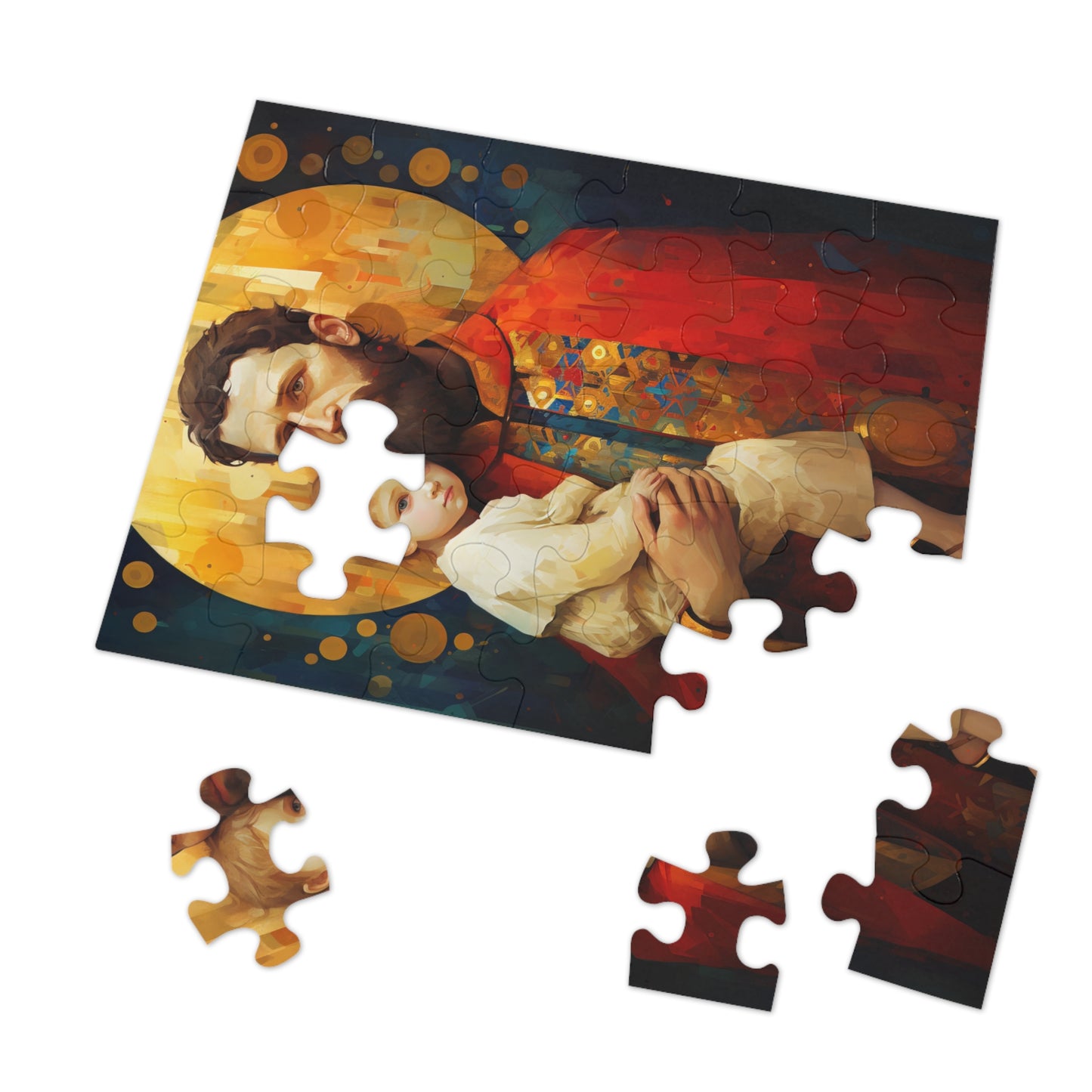 Saint Christopher - Puzzle and Keepsake Tin - Religious Jigsaw Puzzle (30, 110, 252, 500,1000-Piece) - Religious Puzzle