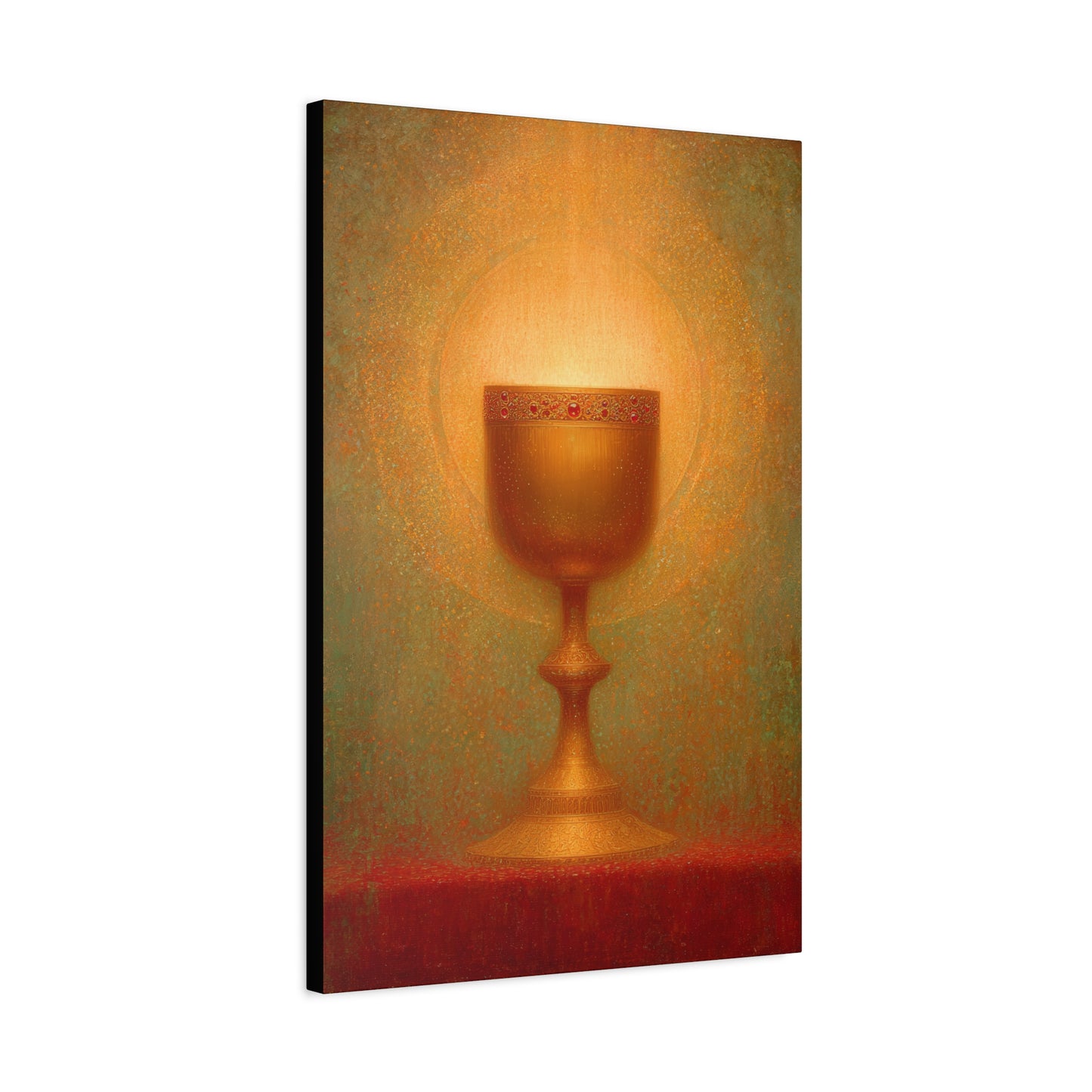 Chalice of the Lamb, Light of the World - The Holy Grail - Gallery Wrapped Canvas - Print - Religious Art for your Home - Catholic Art