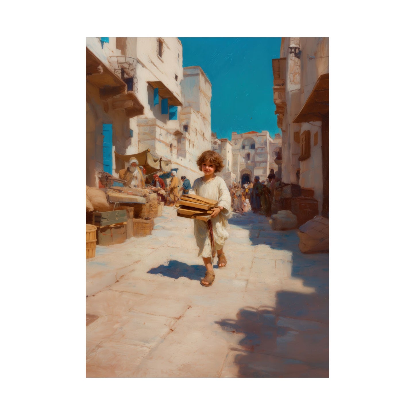 Nazareth and the Hidden Light of Christ - Sanctified Souls Print - Multiple Sizes - Premium Matte Vertical Posters