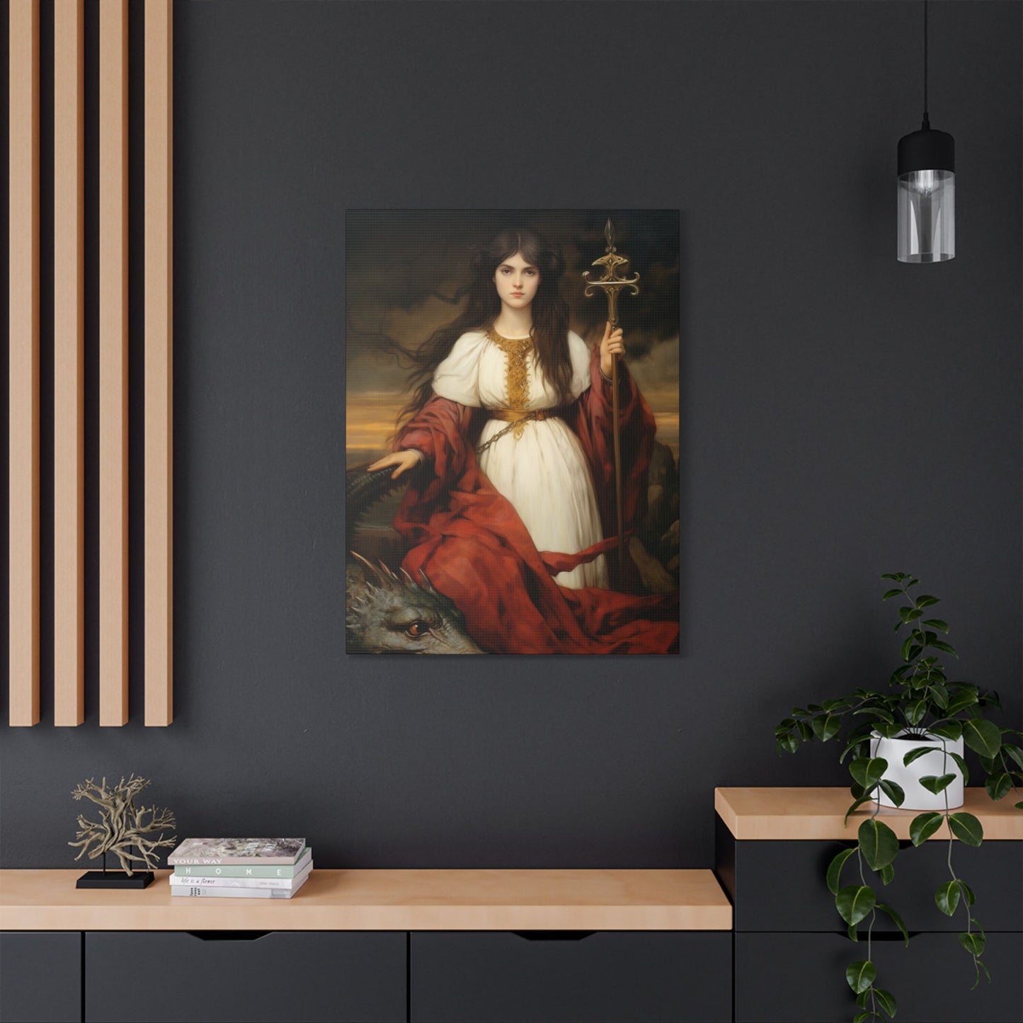 Saint Martha of Bethany Canvas Print - Multiple Sizes - Catholic Home art - Museum Wrapped Canvas - Sanctified Souls Print