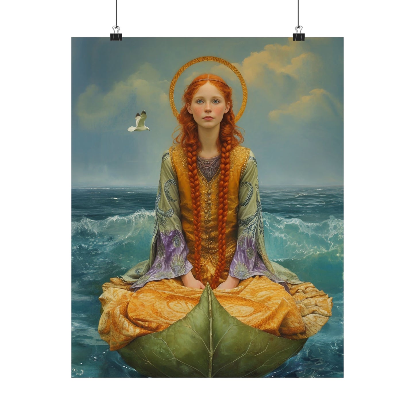 Saint Ia of Cornwall - Sanctified Souls Print - Multiple Sizes - Premium Matte Vertical Posters
