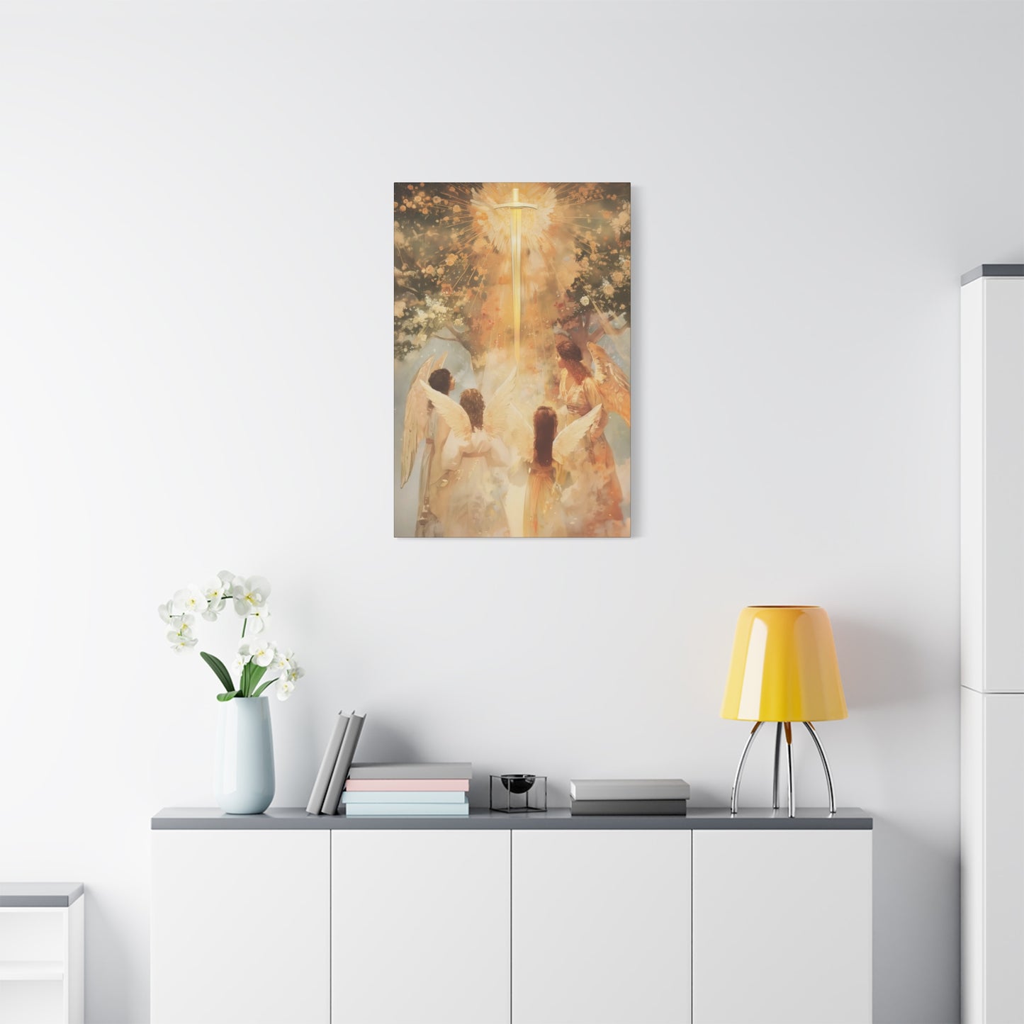 The Watchers of the First Dawn - Guardians of Eden - Gallery Wrapped Canvas - Print - Religious Art for your Home - Catholic Art