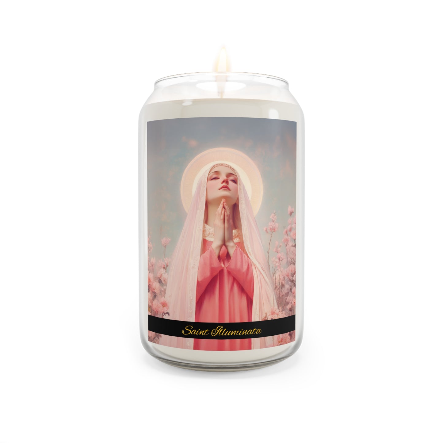 Saint Illuminata - Scented Prayer Candle, 13.75oz - Tall Size - Religious Prayer Candle