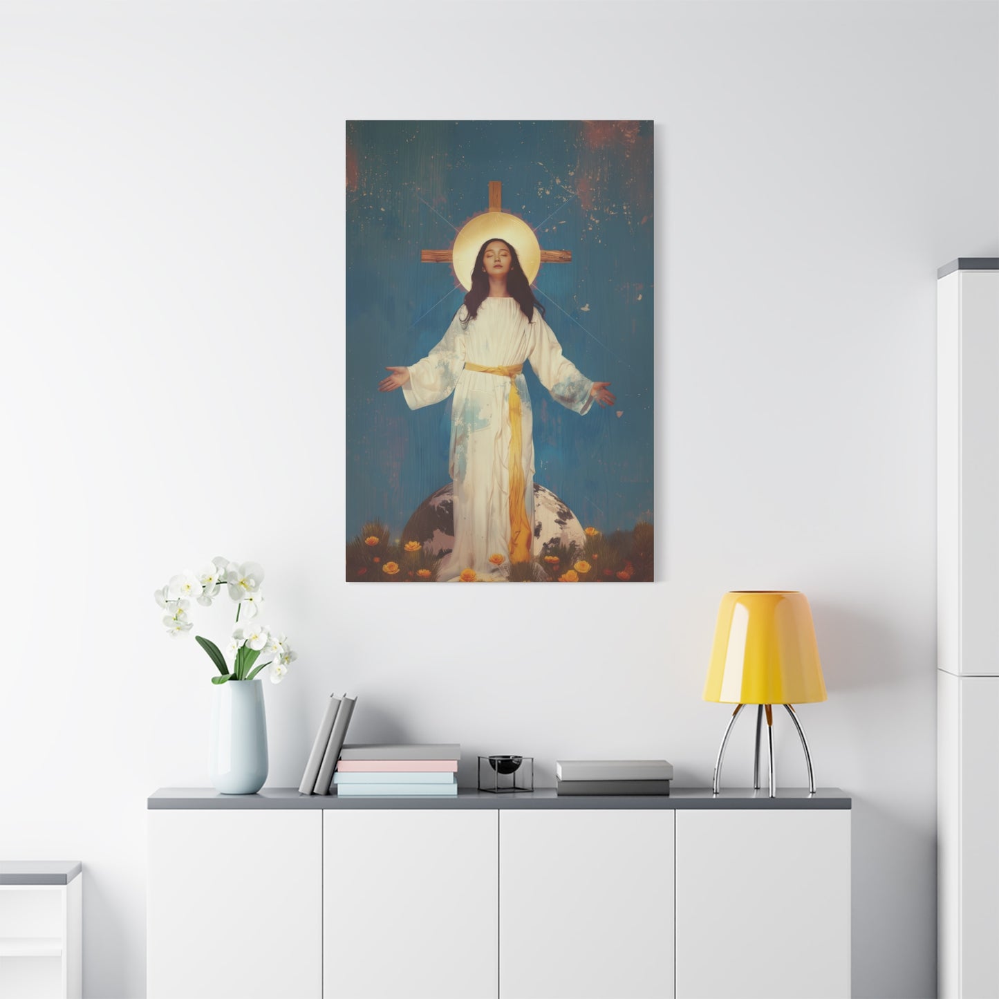 Our Lady of Akita - Mother Mary - Gallery Wrapped Canvas - Print - Religious Art for your Home - Catholic