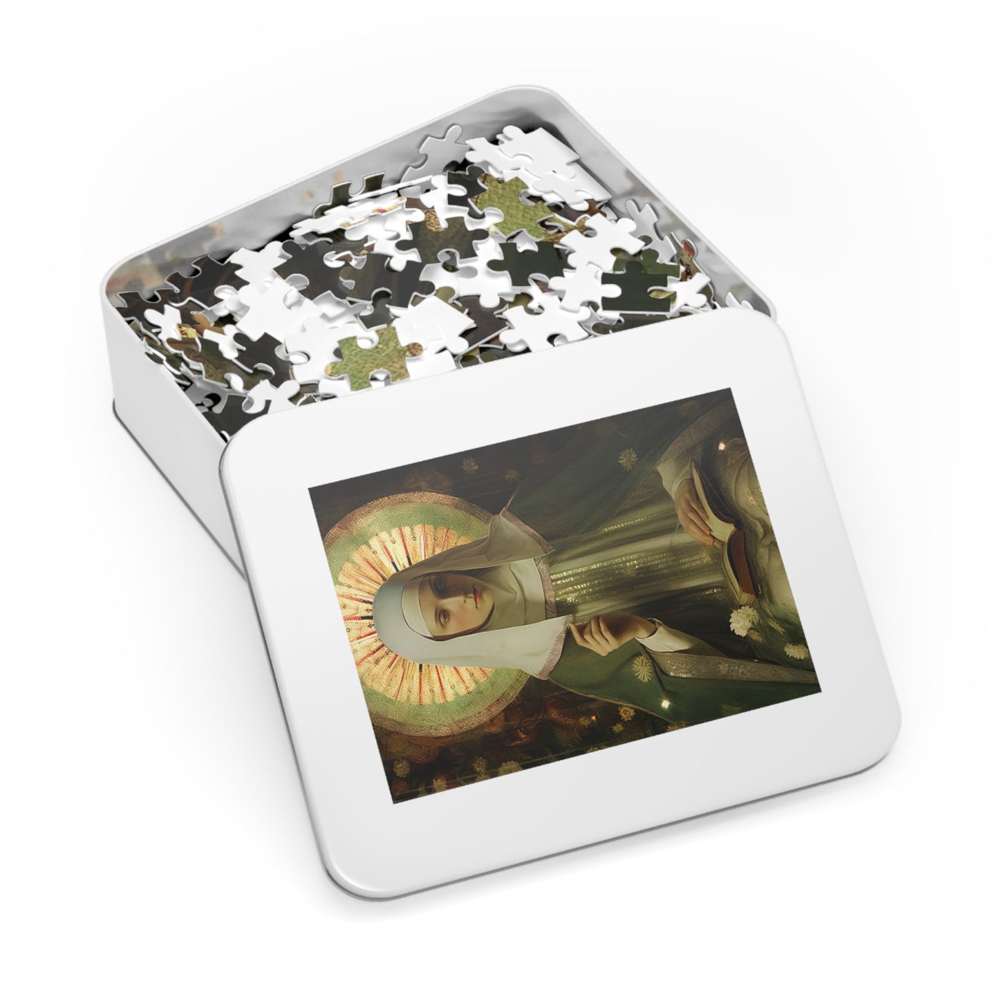 Saint Ingrid of Sweden - Puzzle and Keepsake Tin - Religious Jigsaw Puzzle (30, 110, 252, 500,1000-Piece) - Religious Puzzle