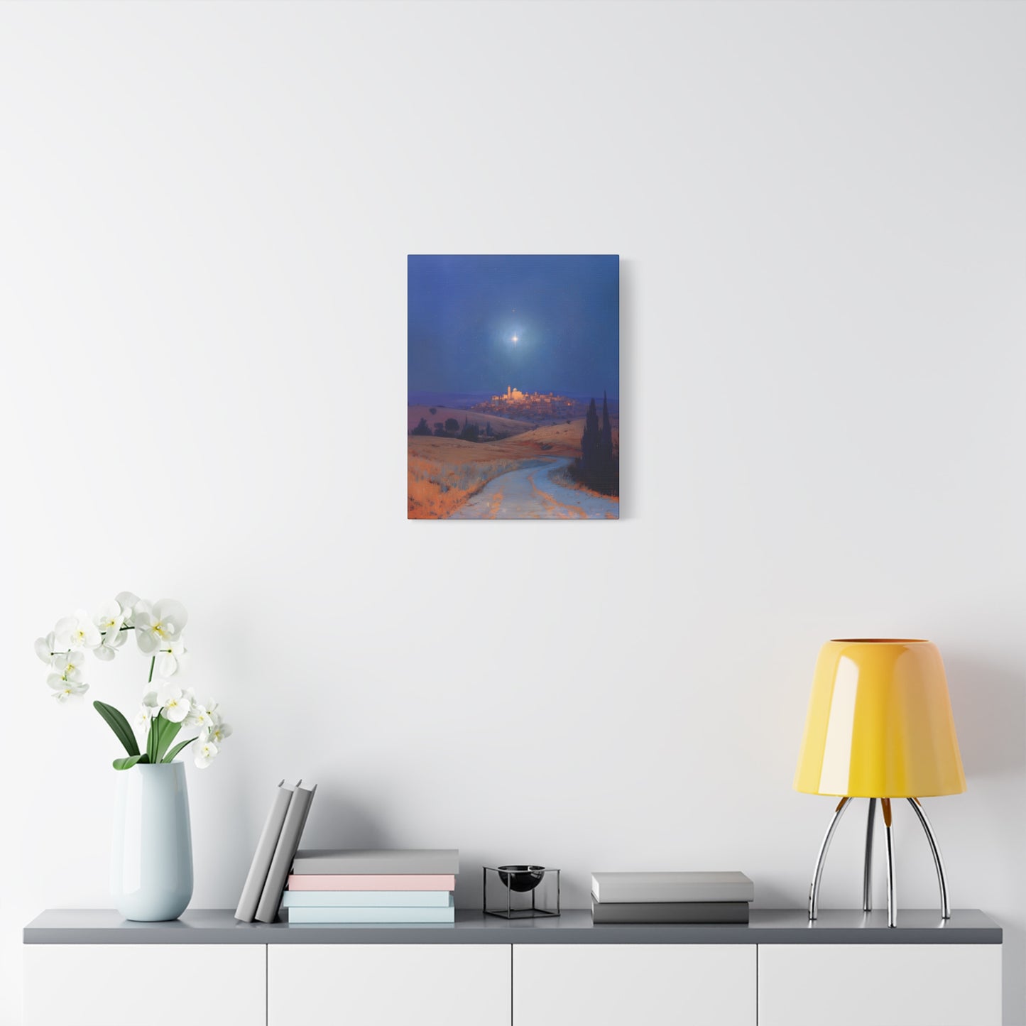 Bethlehem Wrapped in the Light of His Coming - Gallery Wrapped Canvas - Print - Religious Art for your Home - Catholic