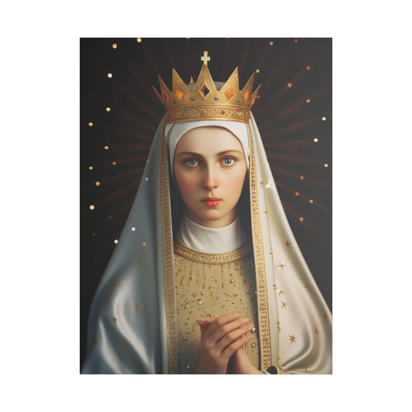 Saint Kinga of Poland Canvas Print - Multiple Sizes - Catholic Home art - Museum Wrapped Canvas - Sanctified Souls Print