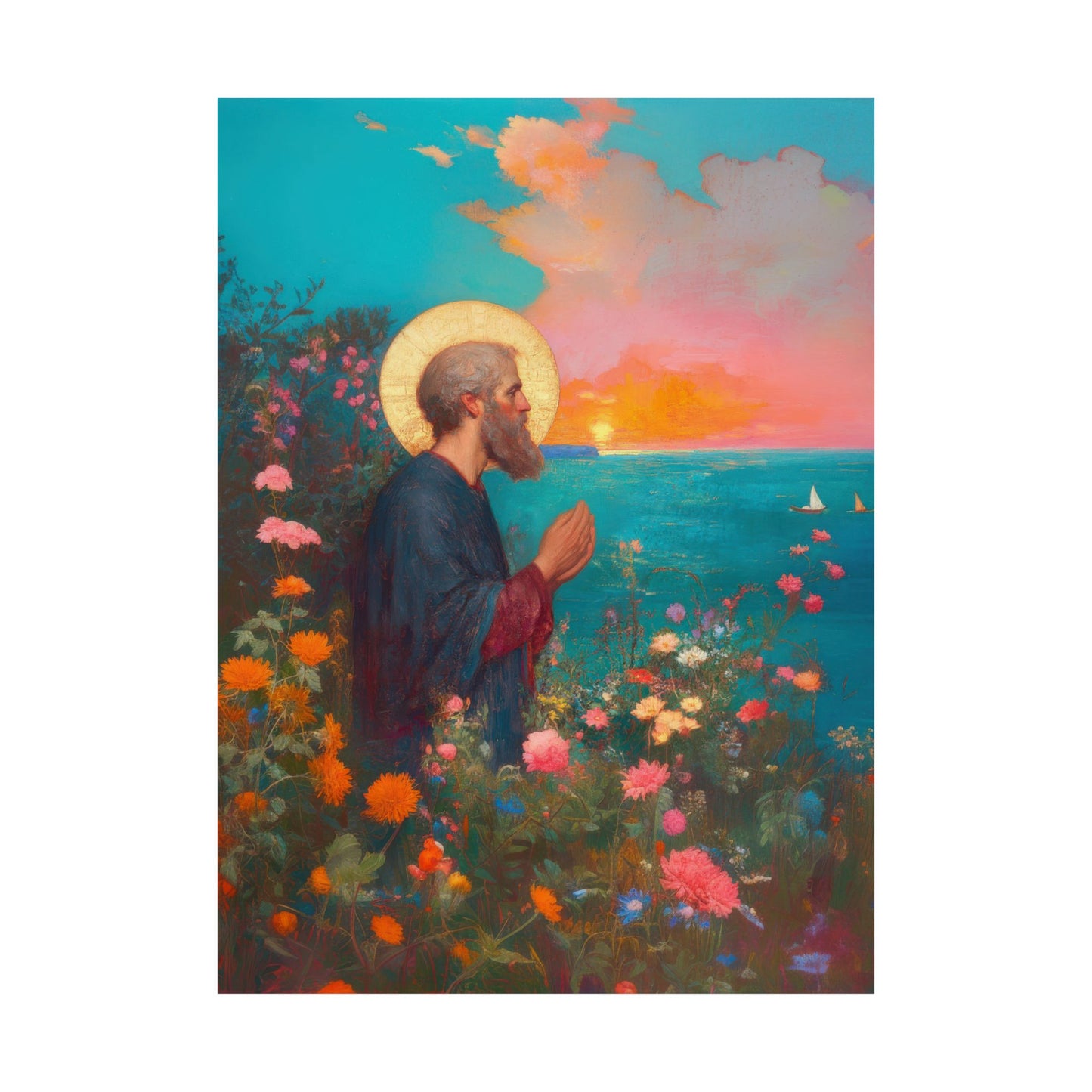 Saint Philip the Apostle - Sanctified Souls Print - Multiple Sizes - Premium Matte Vertical Posters