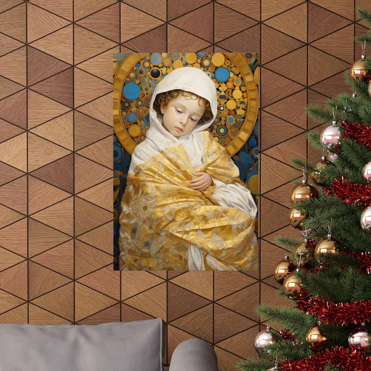 Divine Innocence: The Christ Child - Sanctified Souls Print - Multiple Sizes - Premium Matte Vertical Posters