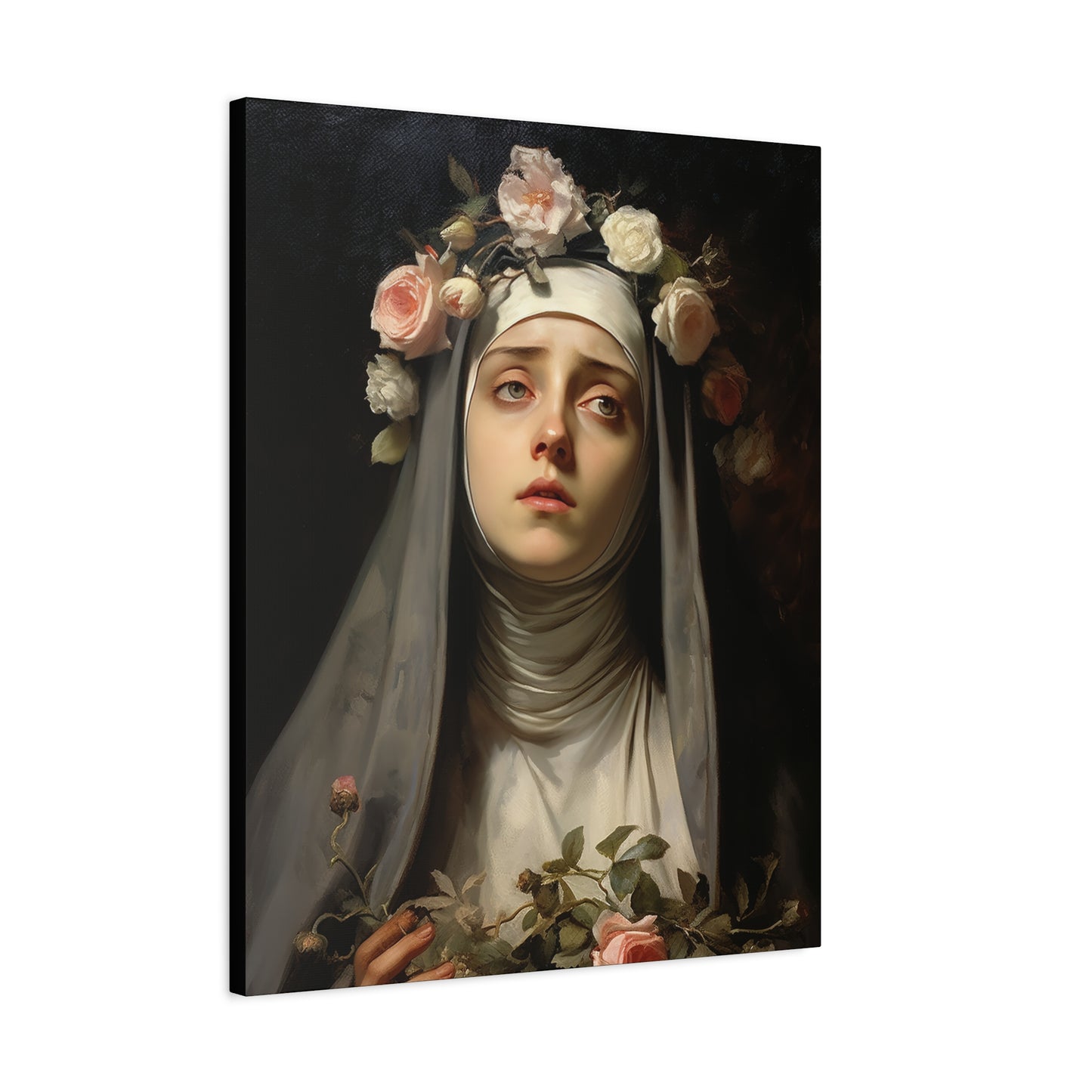 Saint Rose of Lima Canvas Print - Multiple Sizes - Catholic Home art - Museum Wrapped Canvas - Sanctified Souls Print