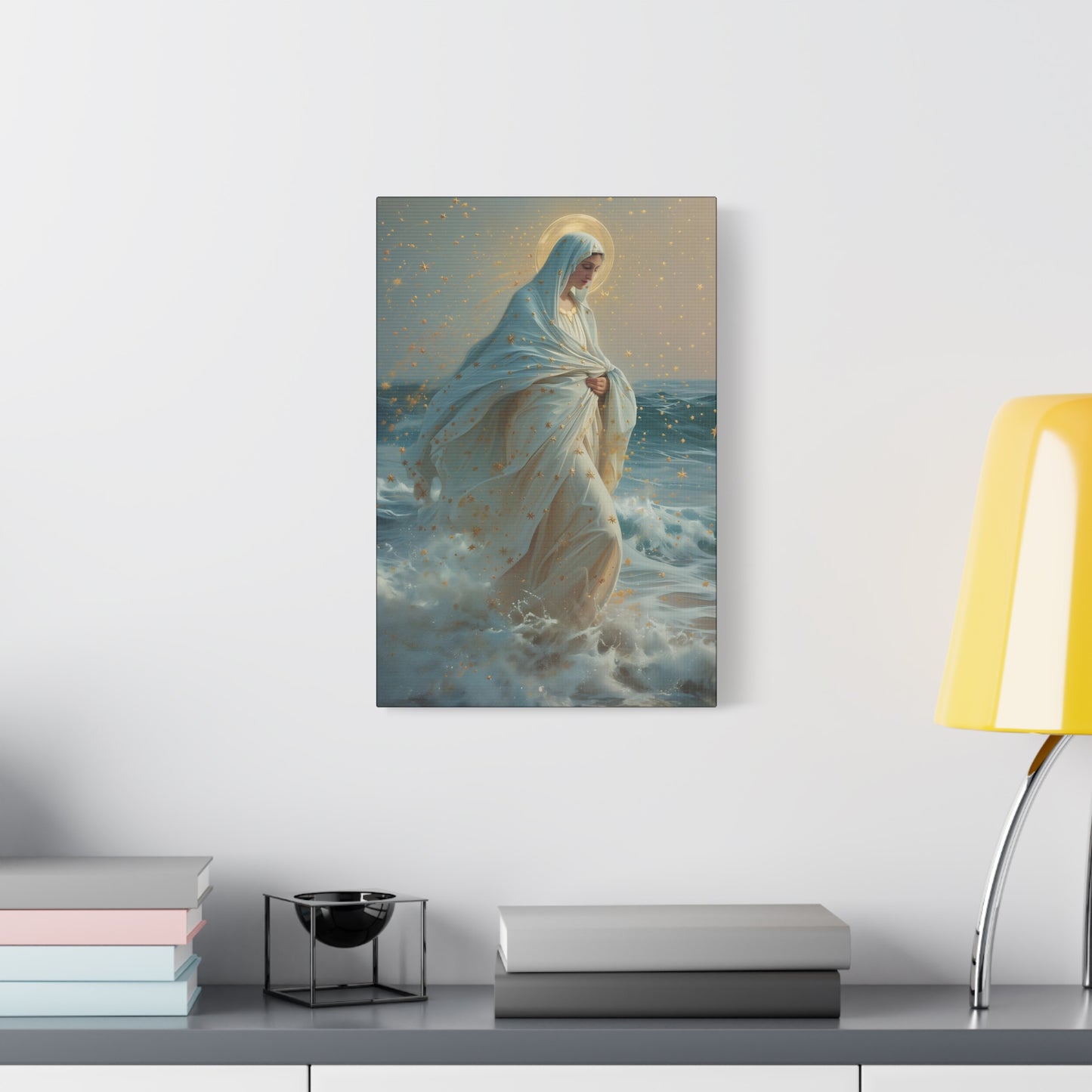 Guiding Light - Our Lady, Star of the Sea - Museum Wrapped Canvas - Sanctified Souls - Religious Art for your Home