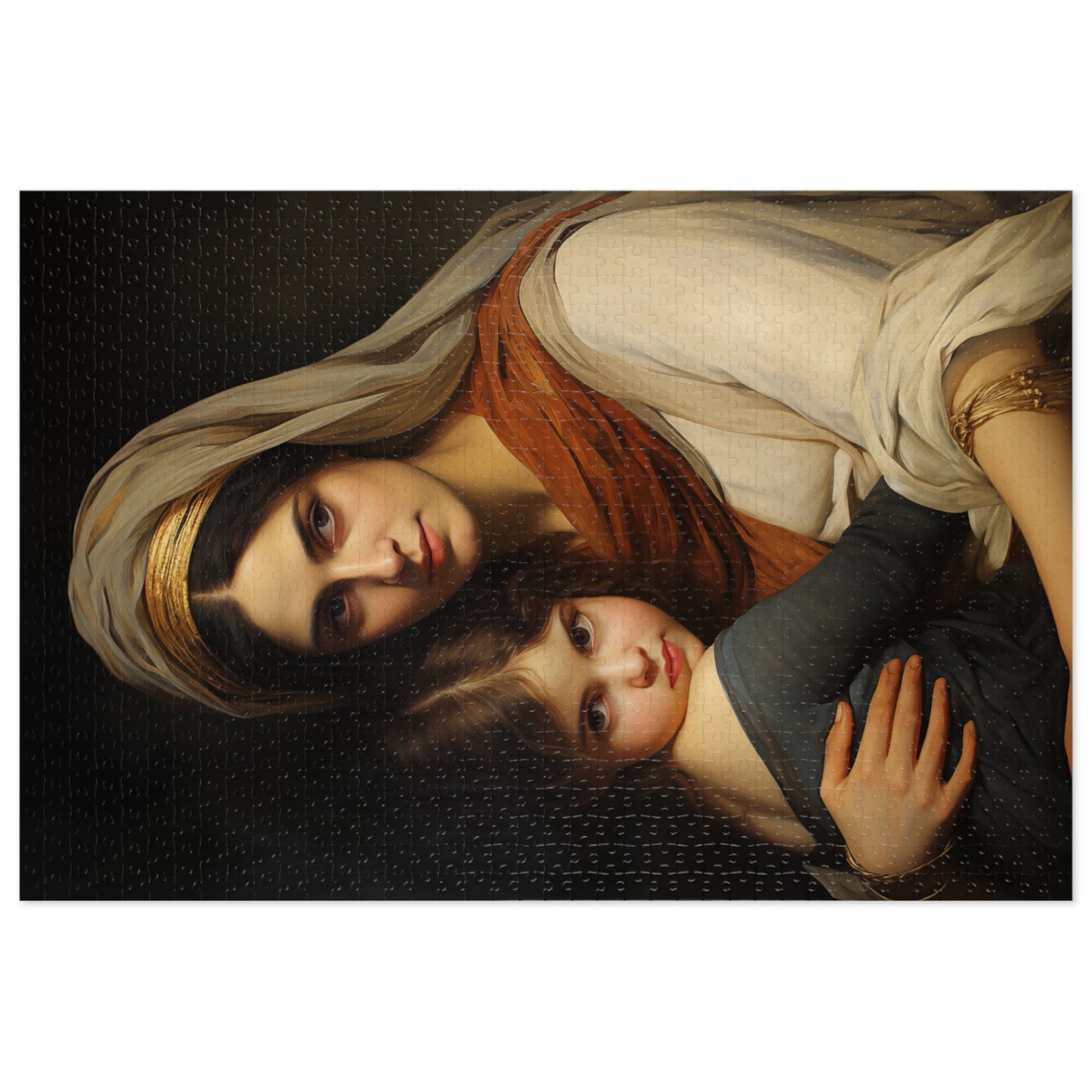 Saint Anne mother to Mary the Blessed Virgin - Puzzle and Keepsake Tin - Jigsaw Puzzle (30, 110, 252, 500,1000-Piece) - Religious Puzzle